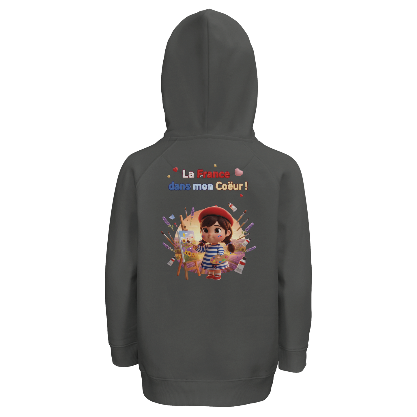 Mädchen-Kapuzenpullover style-French la France dans mon cœur Bio | SOL'S Stellar Kids 03576