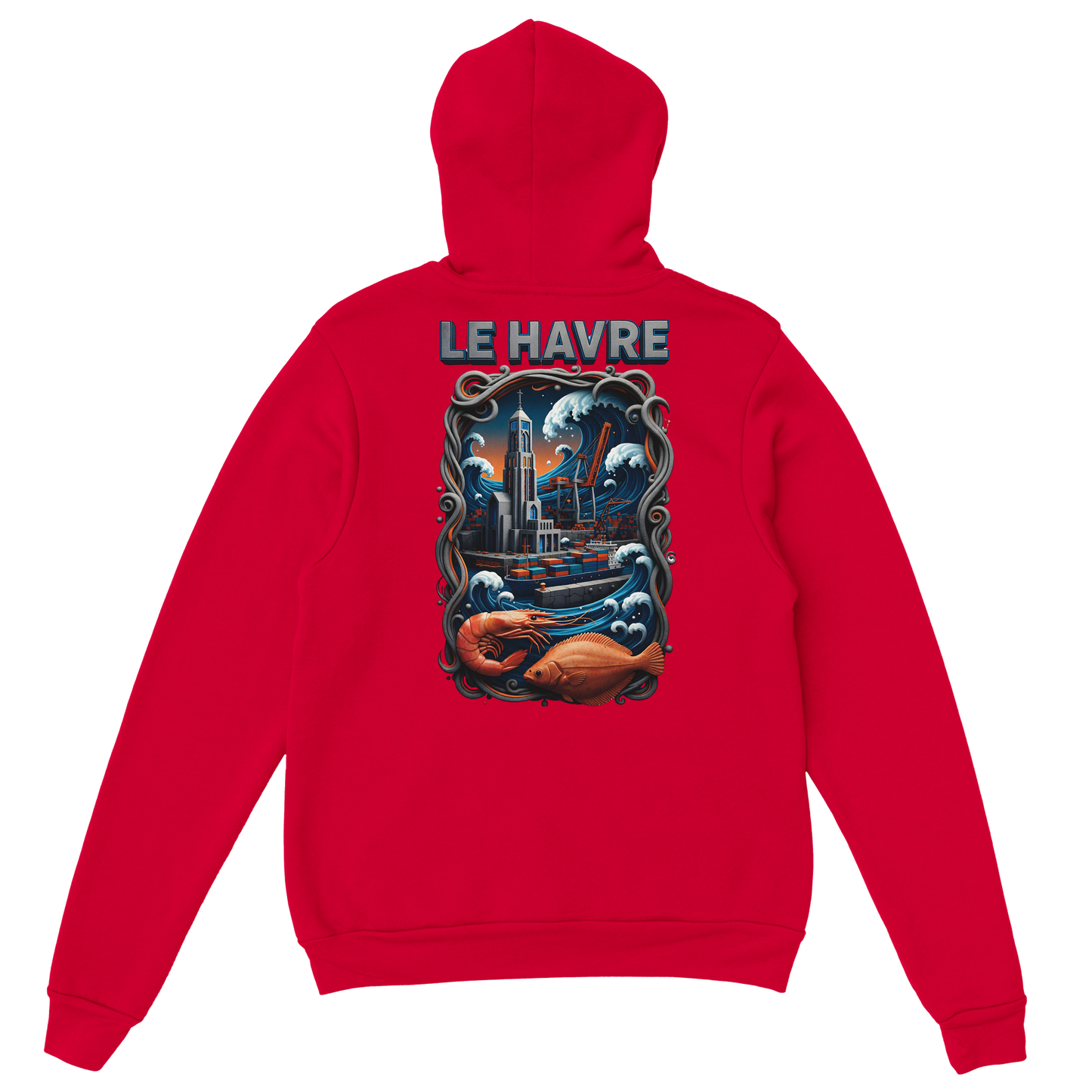 Sweat à capuche unisexe Le Havre