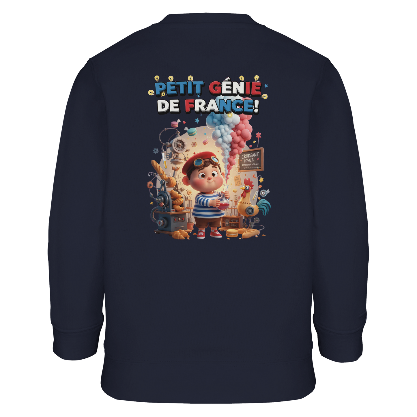 Jungen-Sweatshirt "petit génie Français" aus Recyclingmischung | SOL'S Columbia Kids 04239