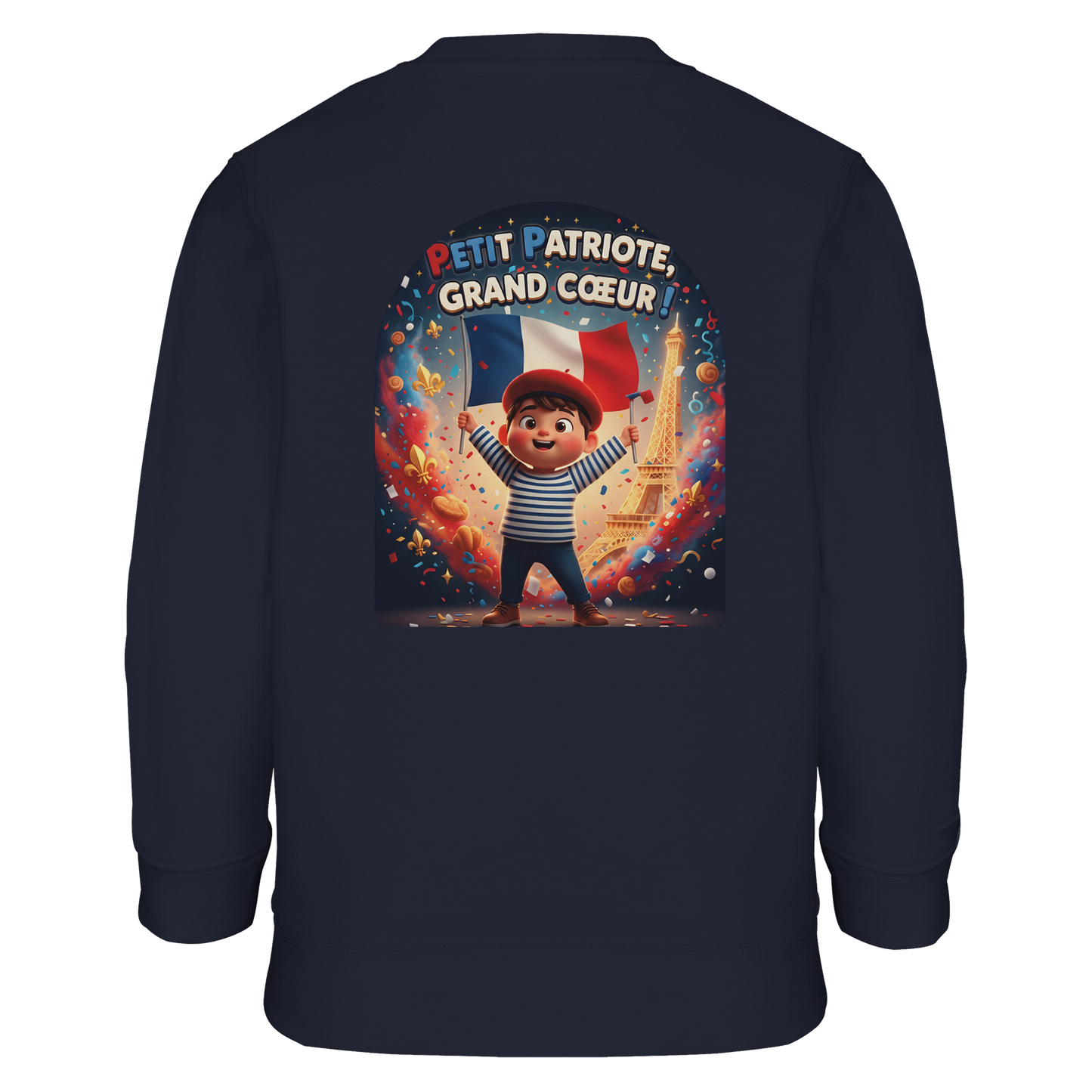 Sweat-shirt Enfant Petit Patriote - Coton Éco-Responsable