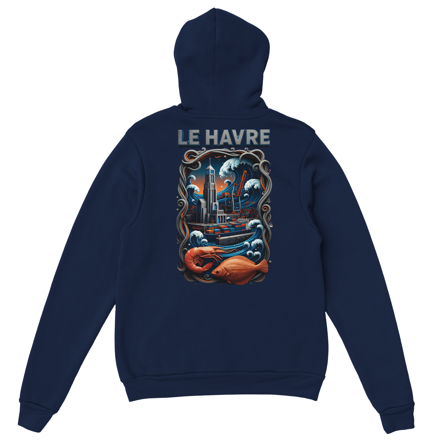 Sweat à capuche unisexe Le Havre