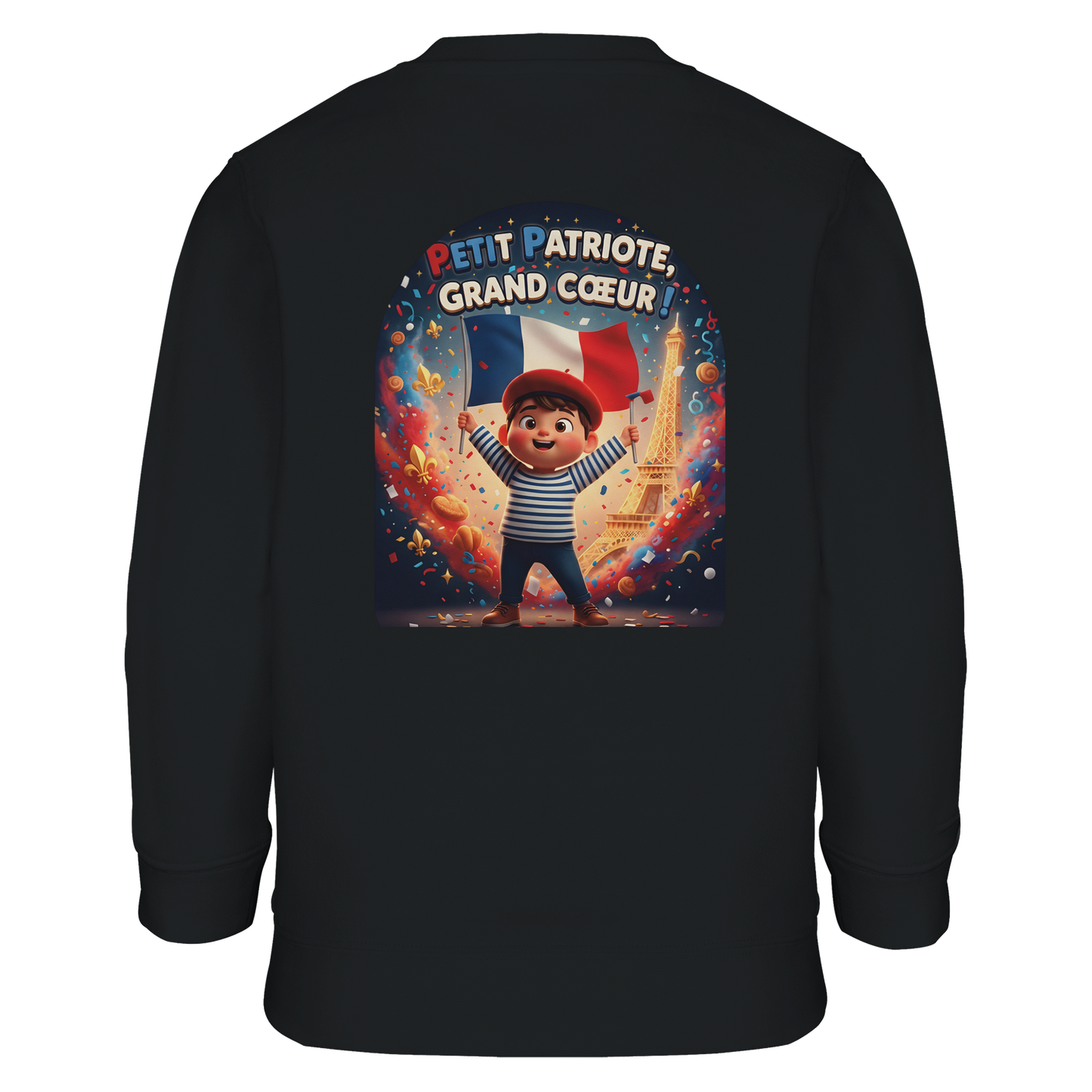 Sweat-shirt Enfant Petit Patriote - Coton Éco-Responsable