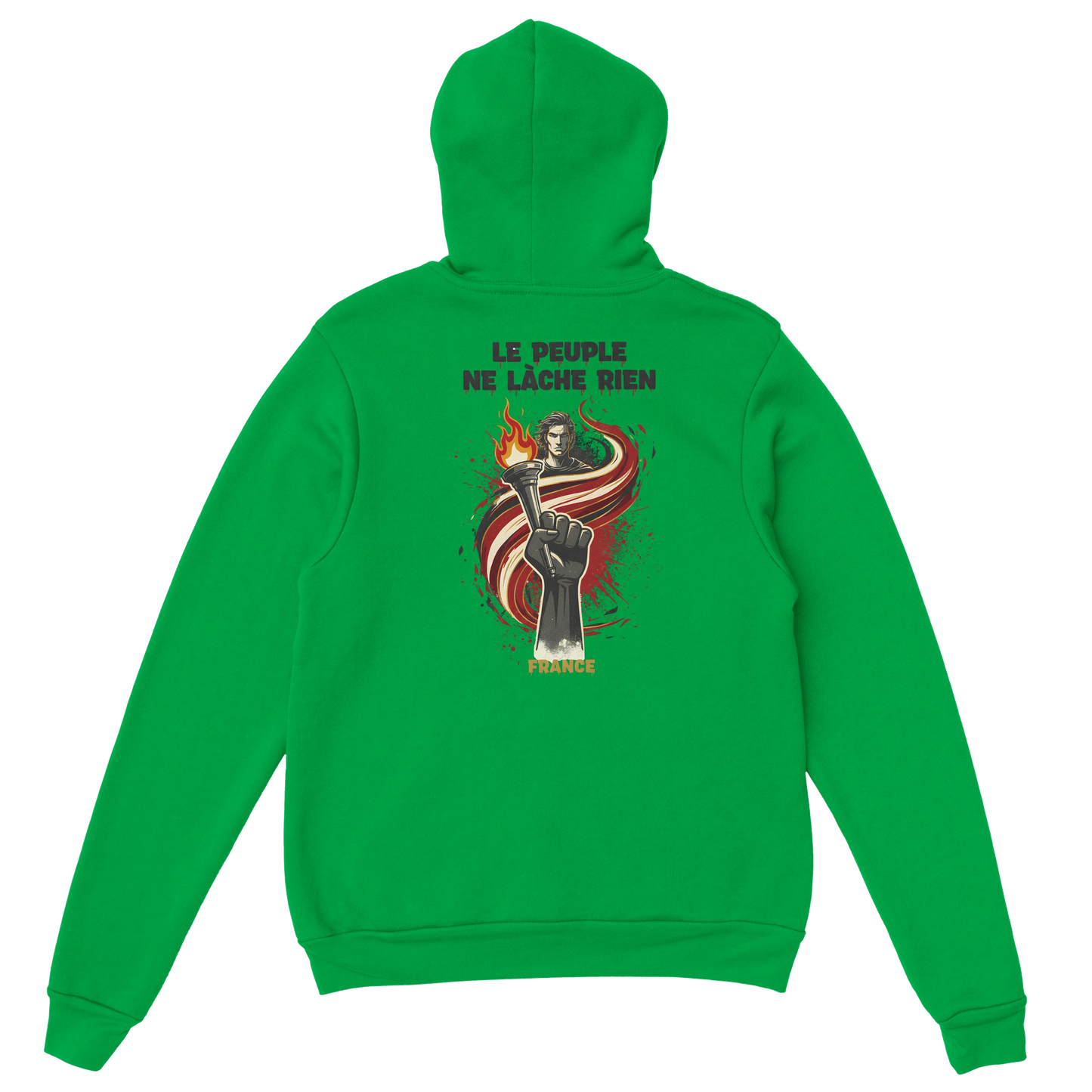 "The people don't give up" hoodie - classic French style for men | Gildan® 18500