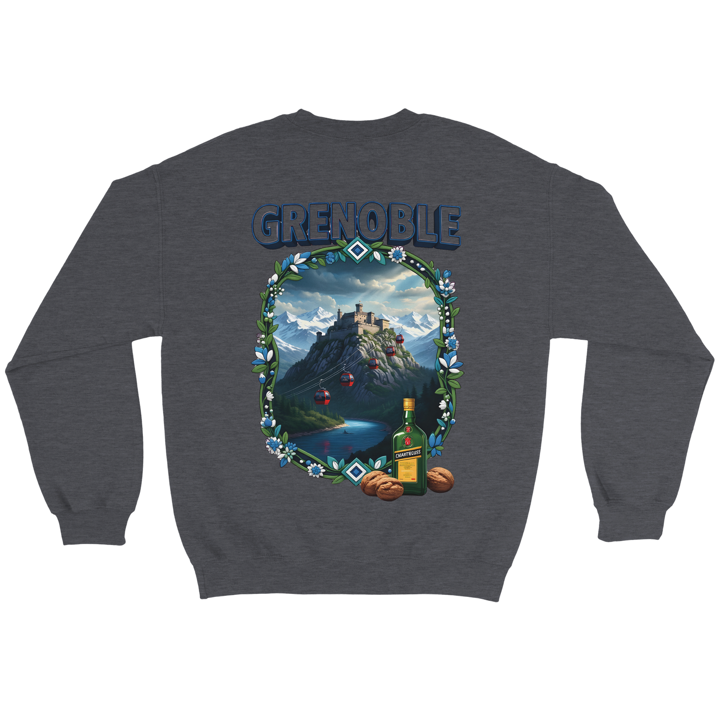 Grenoble city of France classic unisex crewneck sweatshirt | Gildan® 18000