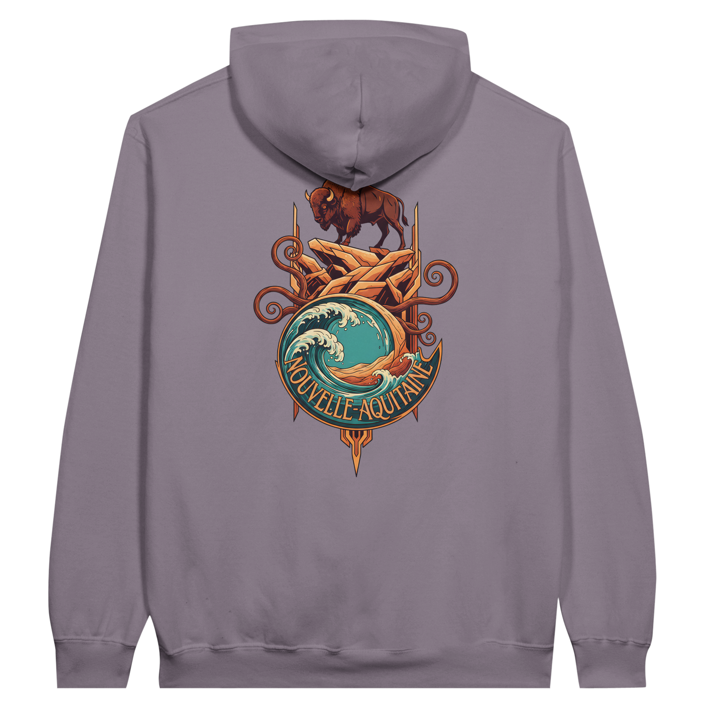 Gildan SF500 Adult New Aquitaine Medium Fleece Hoodie