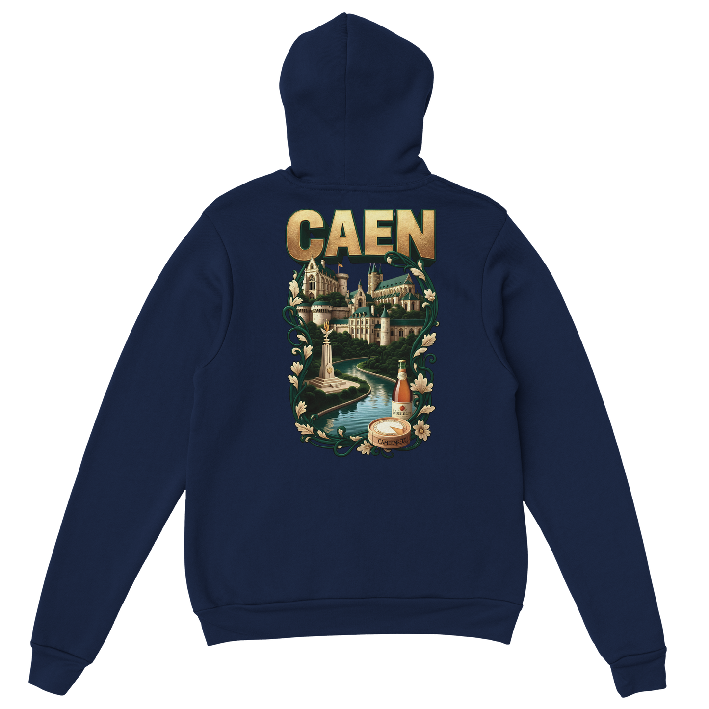 Kapuzenpullover "Caen, Stadt Frankreichs" Unisex Klassiker | Gildan® 18500