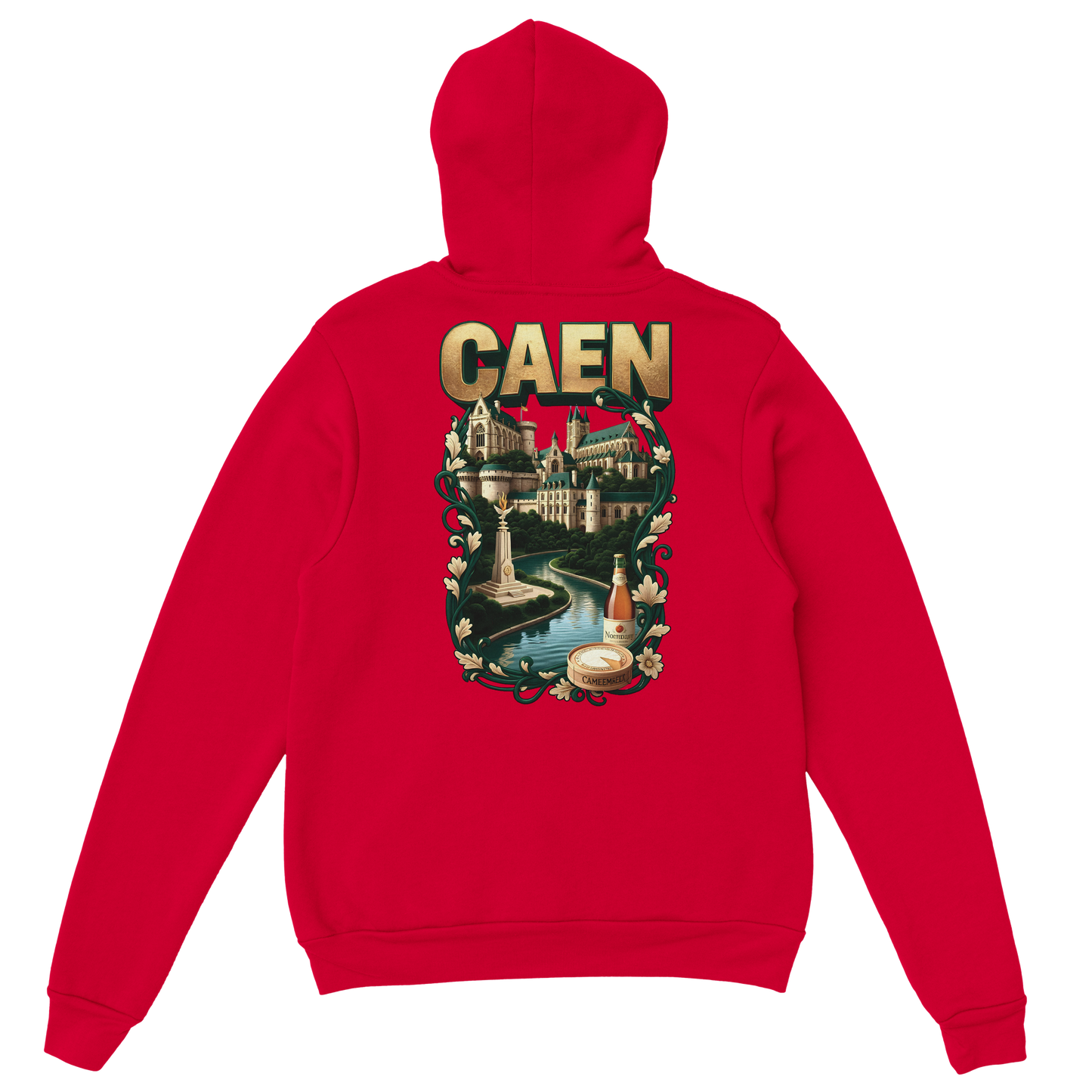 Kapuzenpullover "Caen, Stadt Frankreichs" Unisex Klassiker | Gildan® 18500