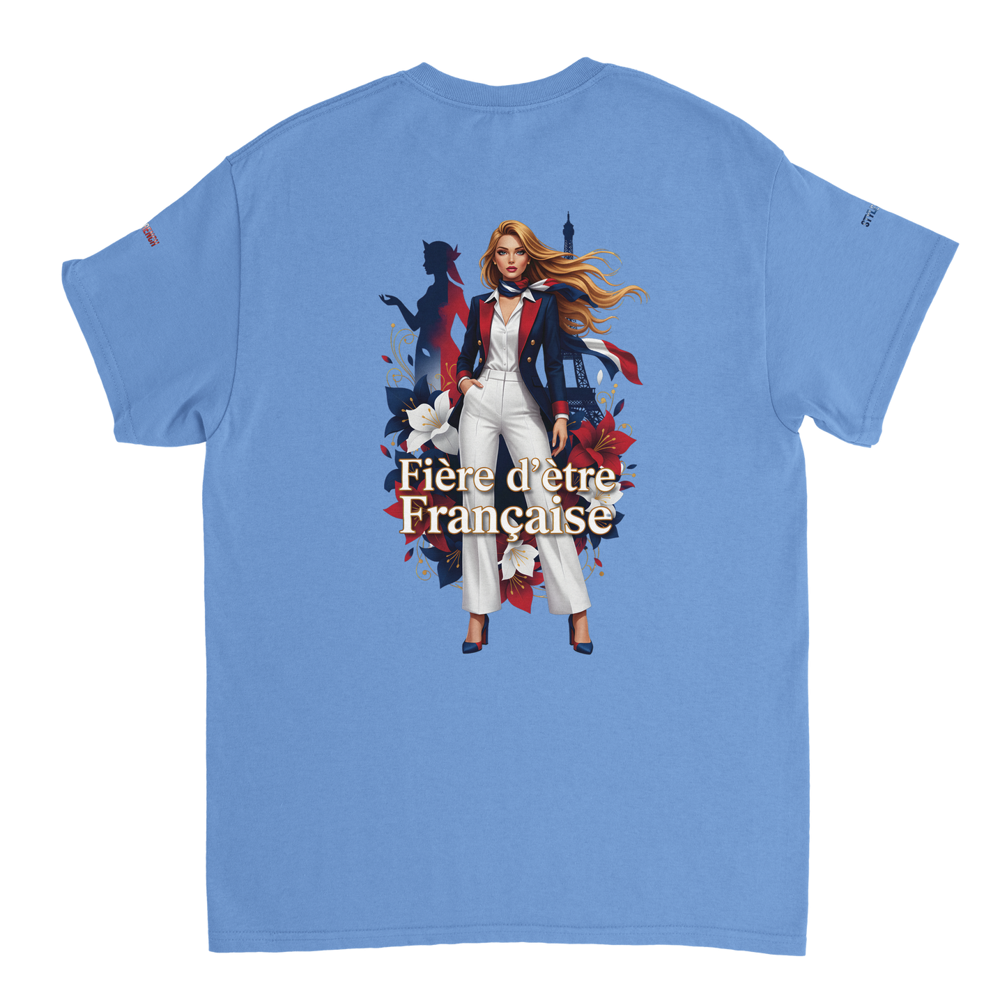 T-shirt Femme Fière d'être Française - Coton Premium