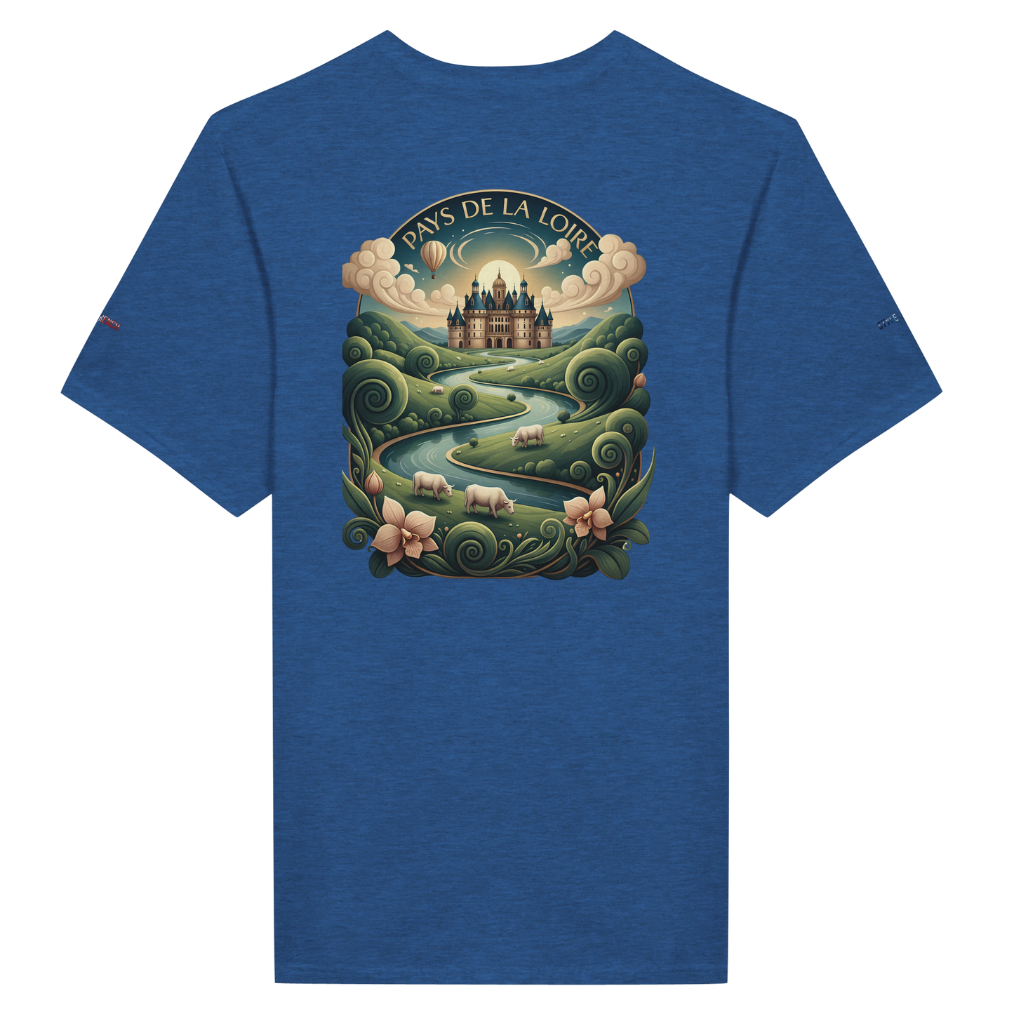 Unisex T-Shirt Pays de la Loire klassischer Rundhalsausschnitt | Gildan® 64000