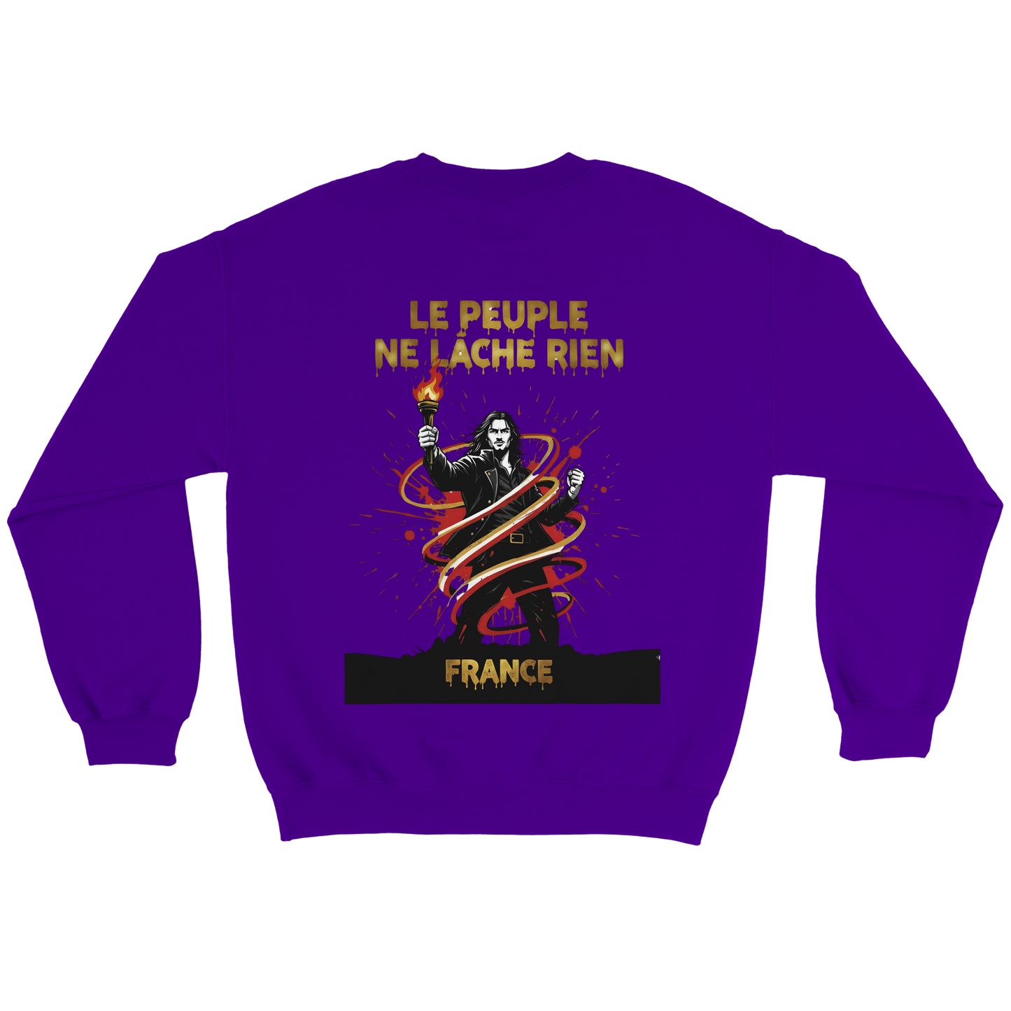 Sweatshirt "Le peuple lâche rien" French Style Classic Crewneck | Gildan® 18000