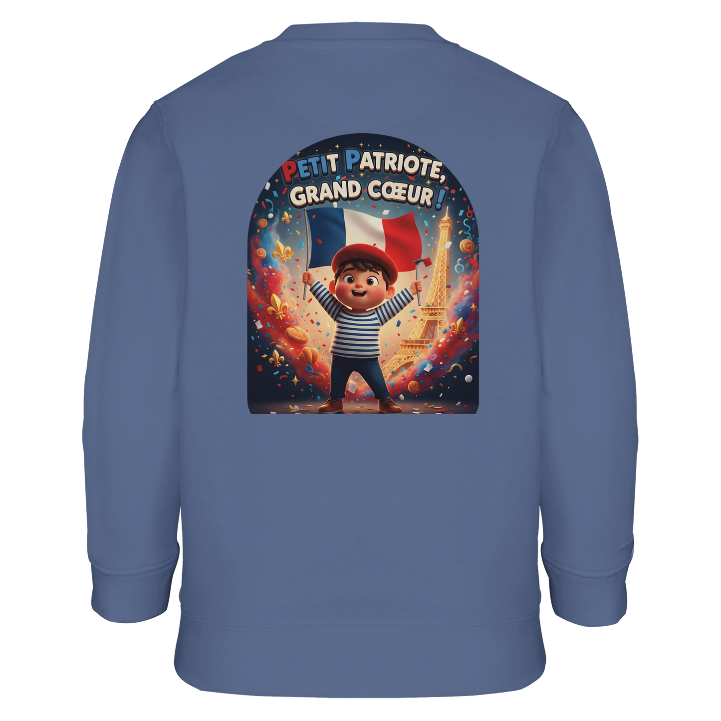 Sweat-shirt Enfant Petit Patriote - Coton Éco-Responsable