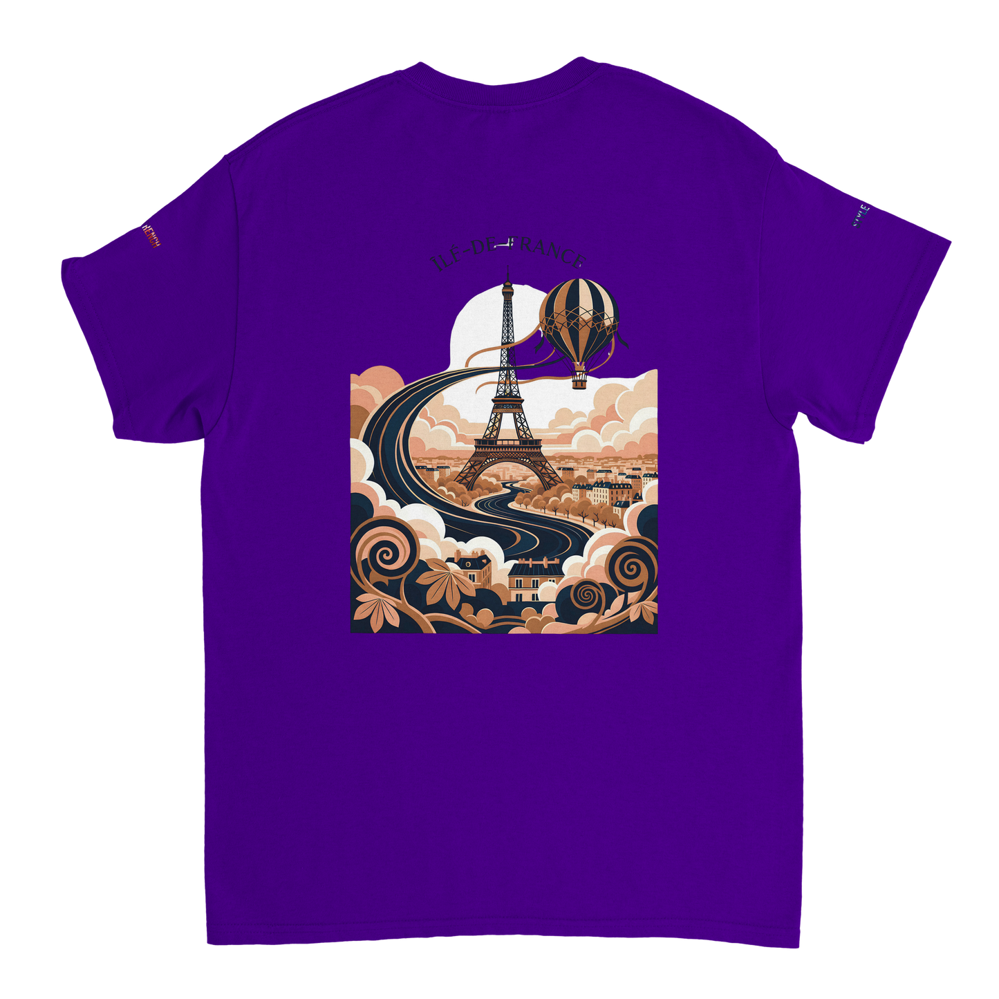 Unisex T-Shirt Île-de-France dick rundhals | Gildan® 5000
