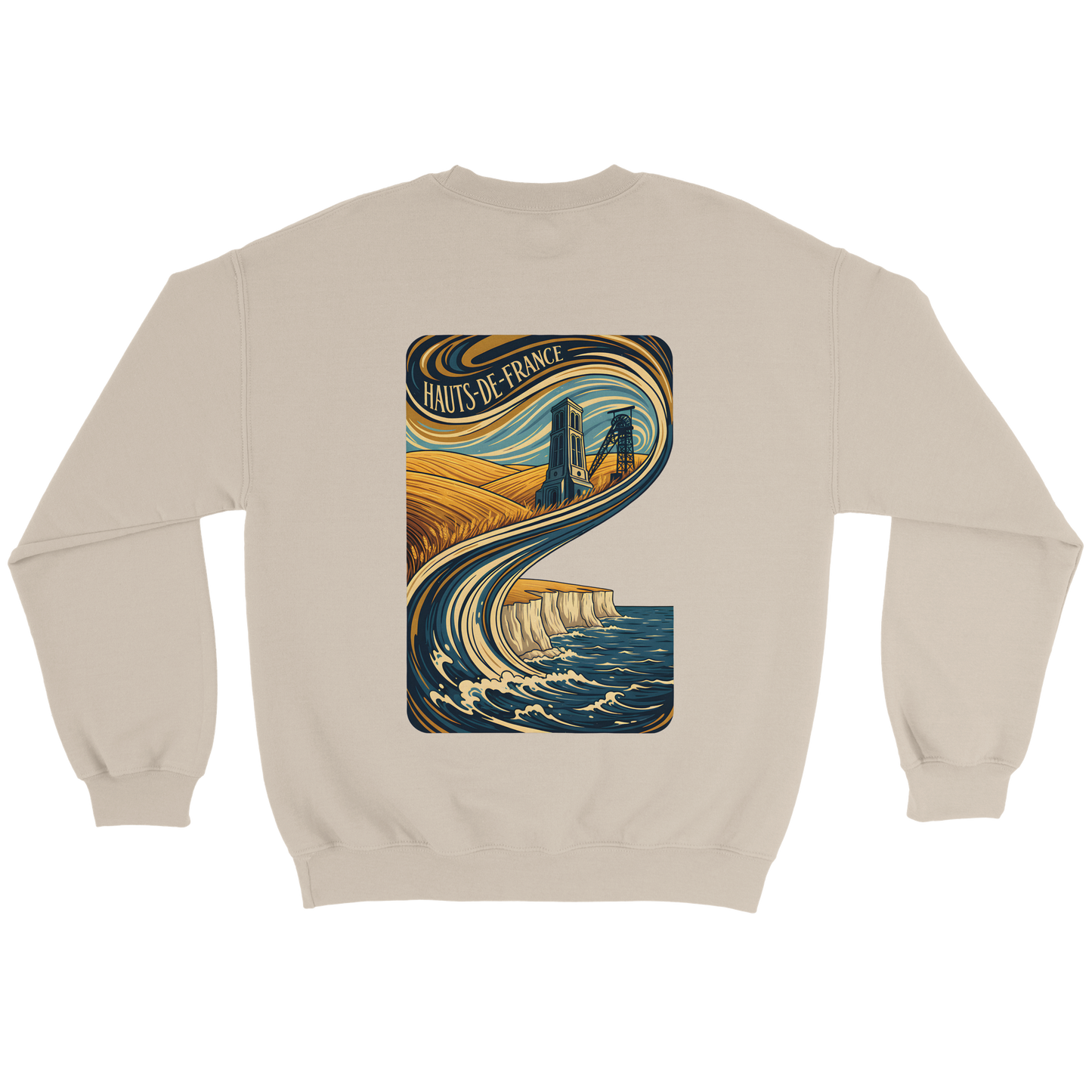 Unisex Nord-Pas-de-Calais classic crewneck sweatshirt | Gildan® 18000