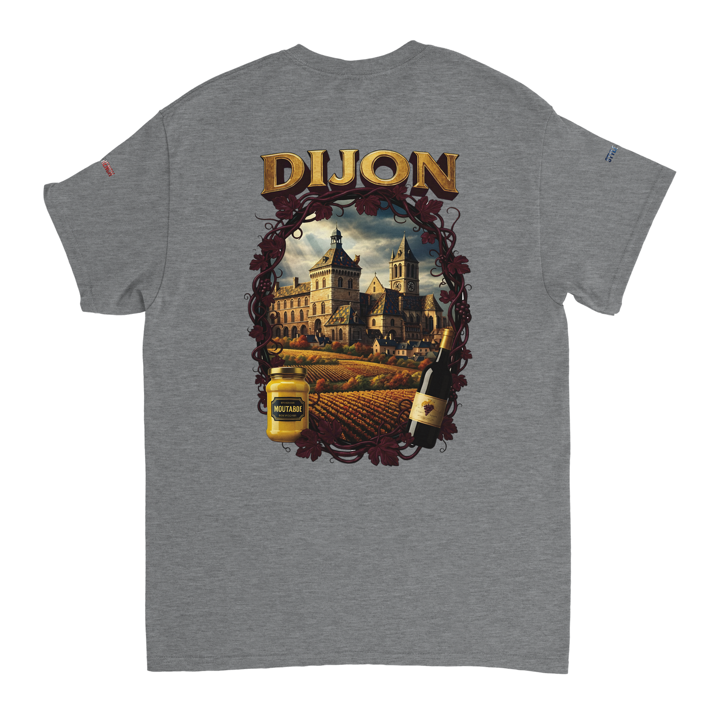 Unisex T-Shirt Dijon Stadt Frankreich dick Rundhals | Gildan® 5000