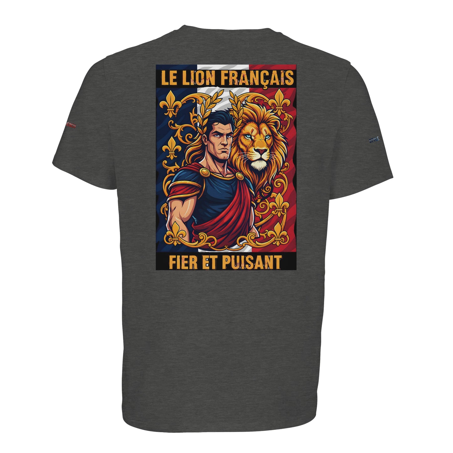 Men's T-shirt strong lion French style organic in conversion cotton | SOL'S Legend 03981