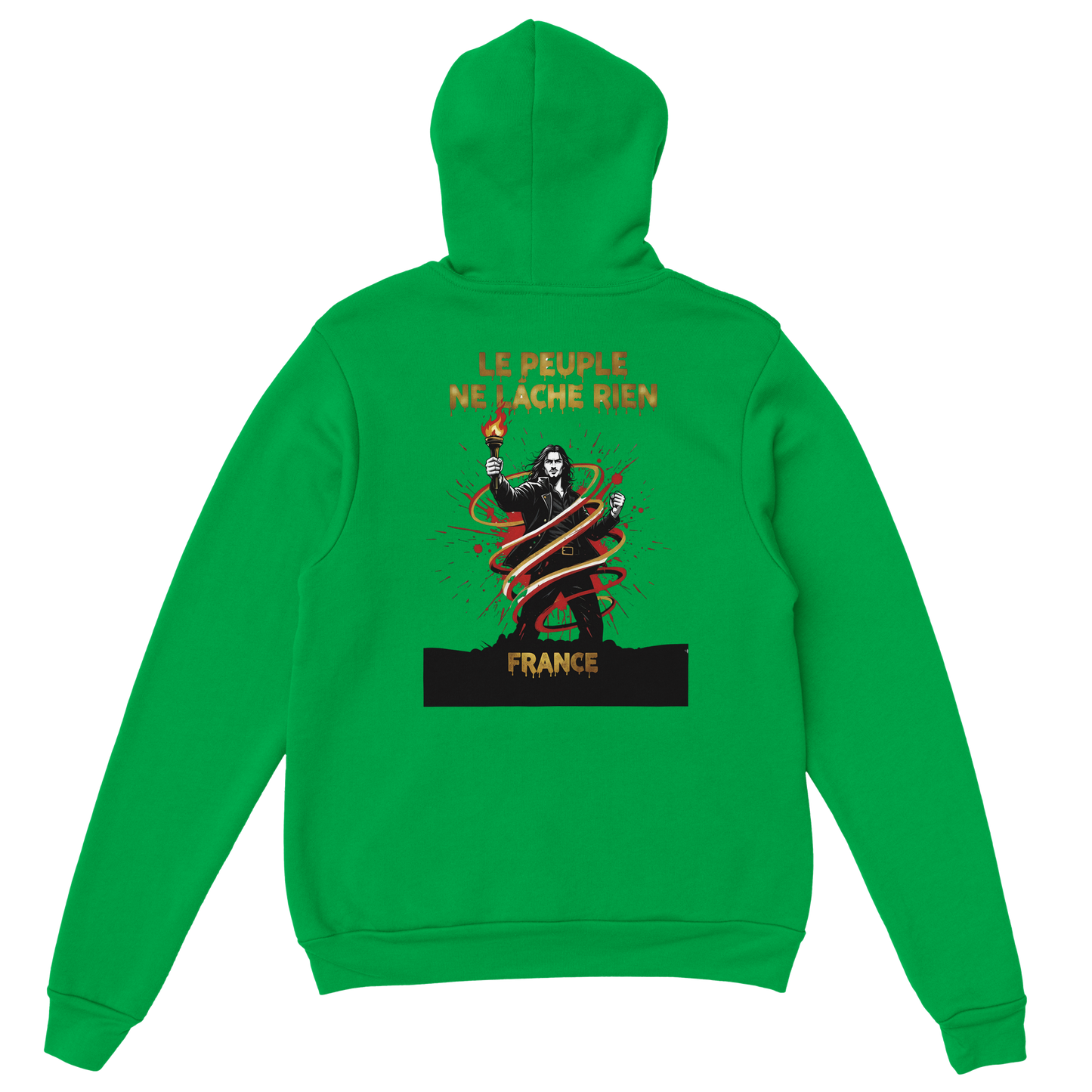 "The people don't give up" hoodie - classic French style for men | Gildan® 18500