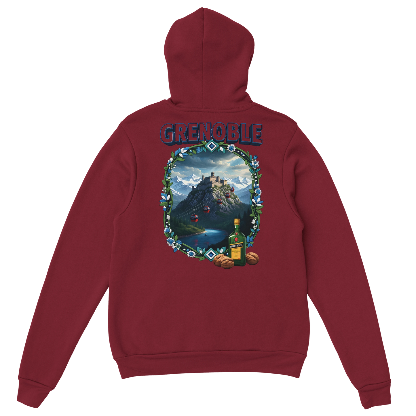 Kapuzenpullover Grenoble Stadt in Frankreich Unisex Classic | Gildan® 18500