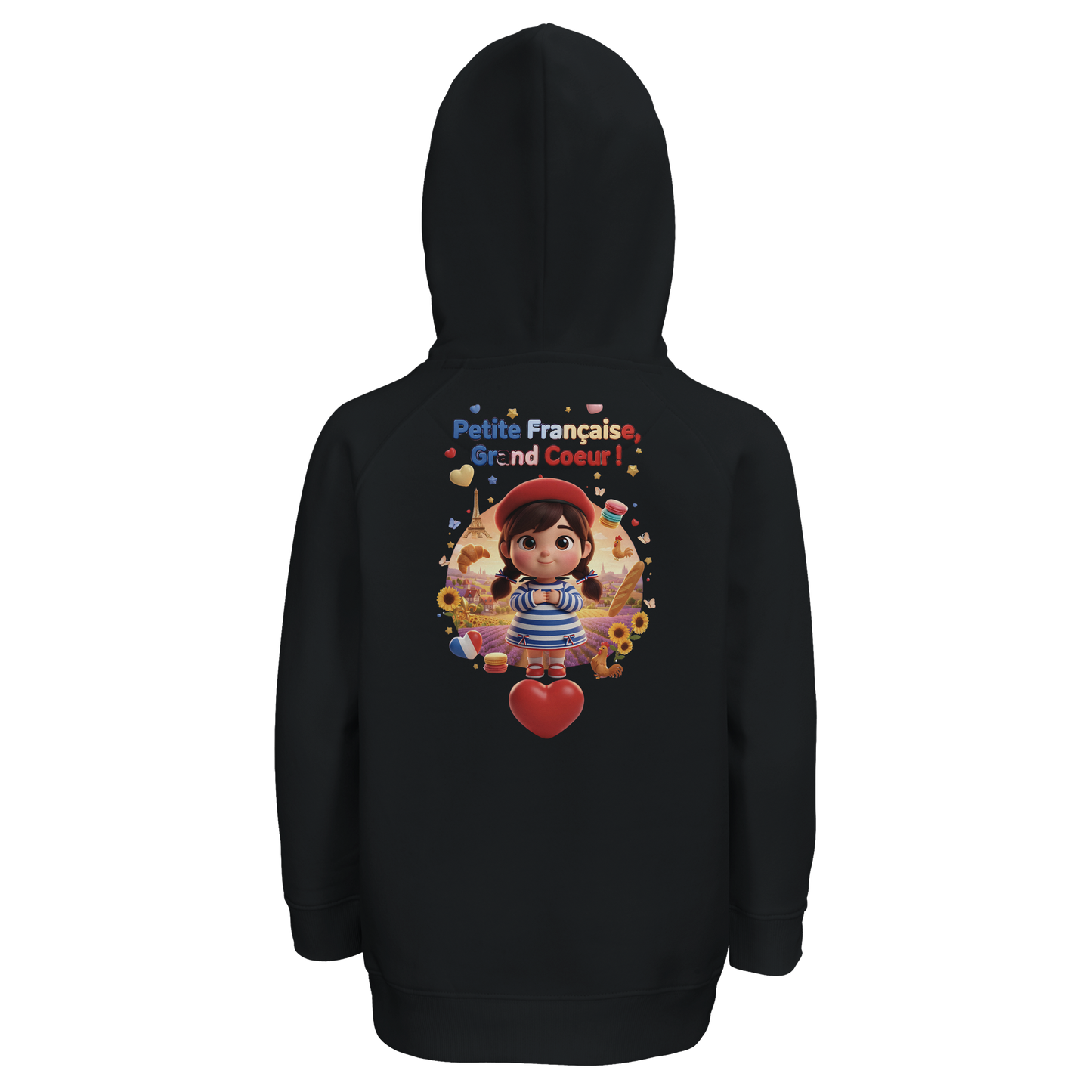 Kapuzenpullover Mädchen Französin mit großem Herzen Bio | SOL'S Stellar Kids 03576