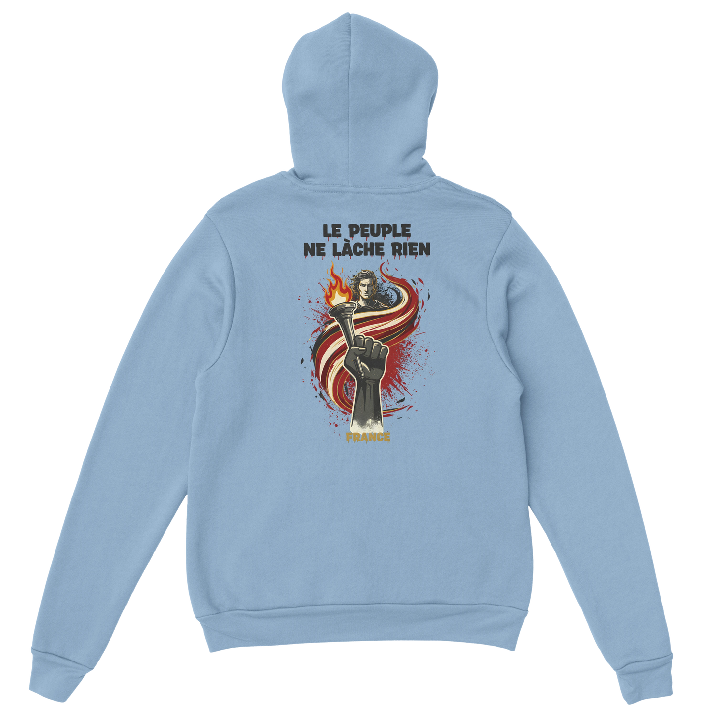 "The people don't give up" hoodie - classic French style for men | Gildan® 18500