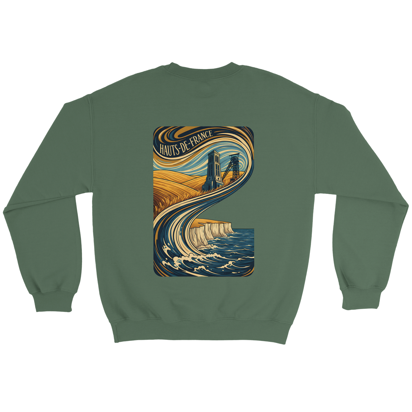 Unisex Nord-Pas-de-Calais classic crewneck sweatshirt | Gildan® 18000