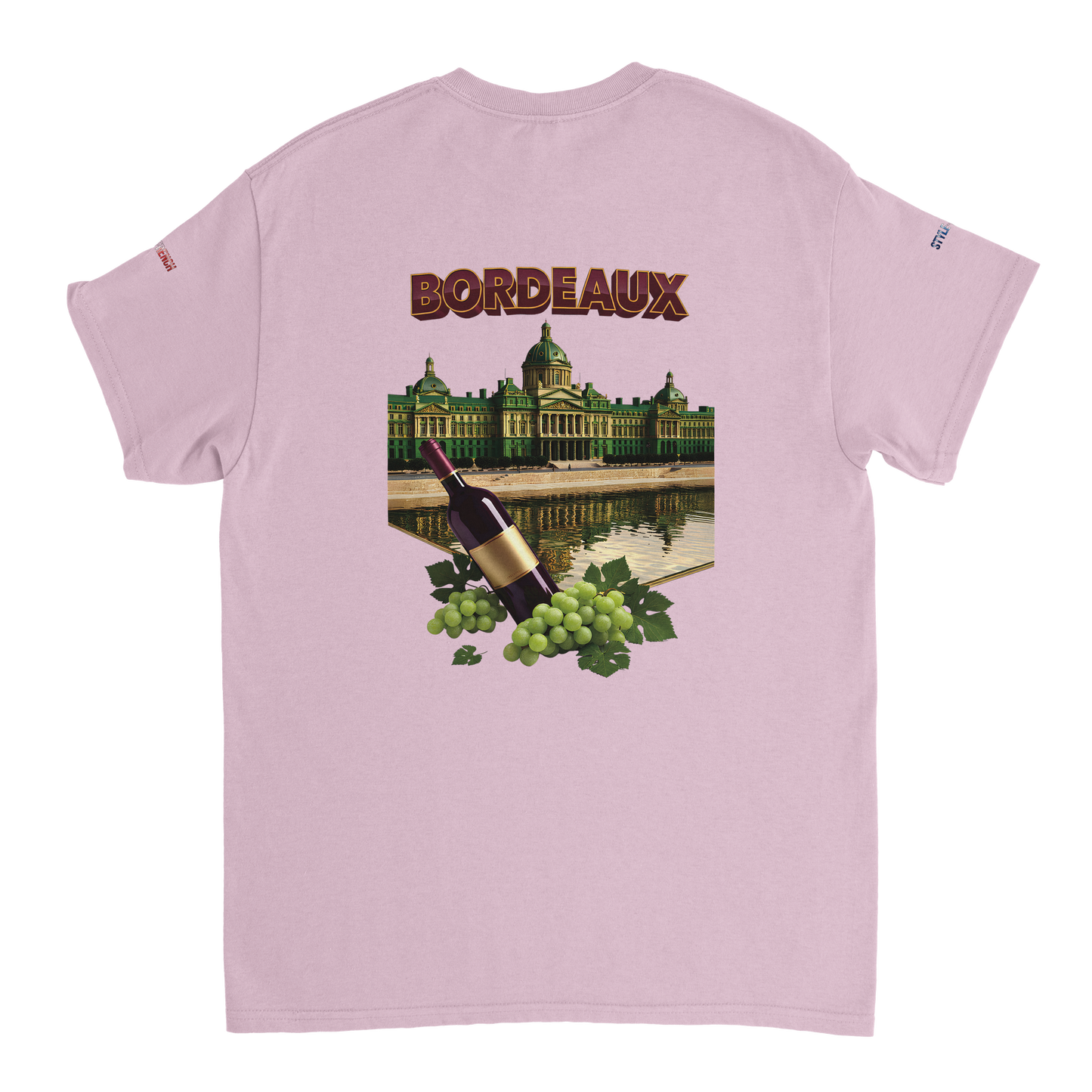Unisex burgundy French city crewneck heavy t-shirt | Gildan® 5000