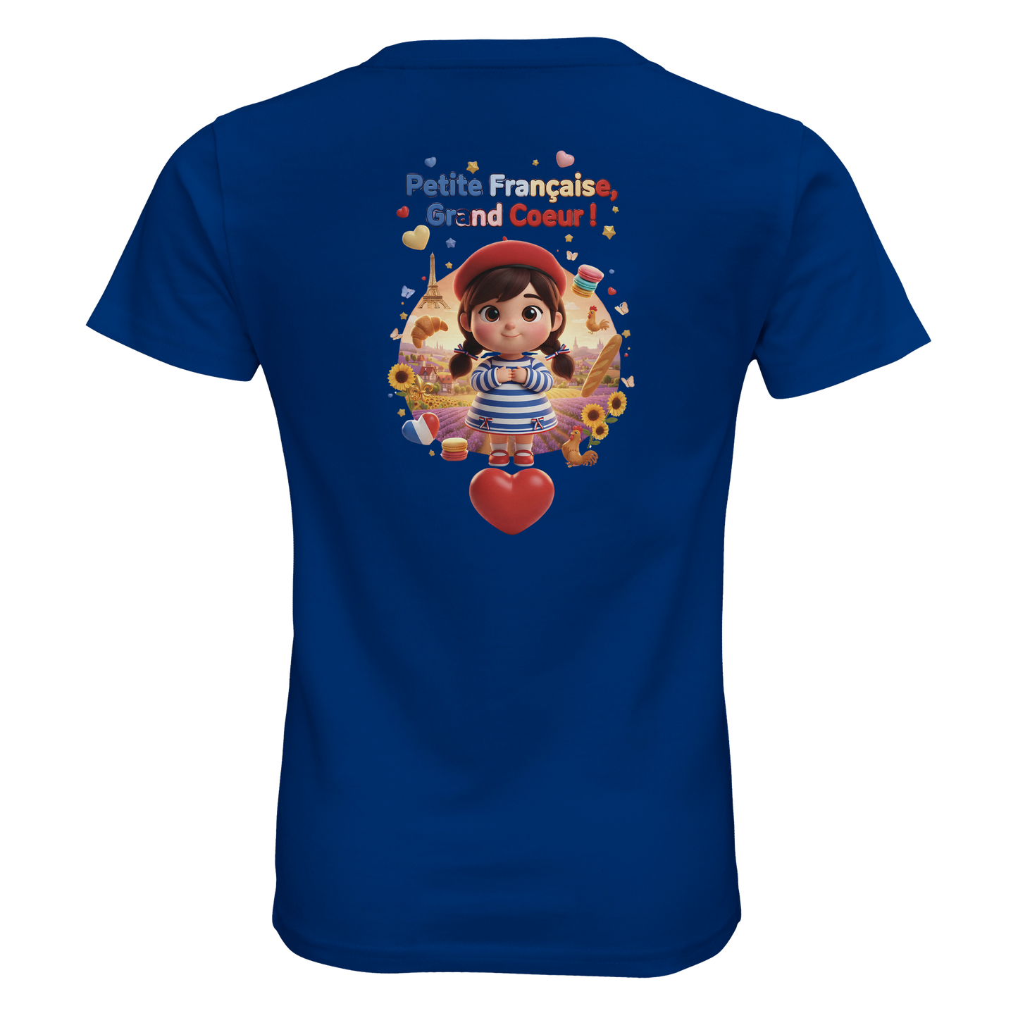 T-Shirt Stil "Französisches Mädchen mit großem Herzen" Bio-Slim-Fit | SOL'S Pioneer Kids 03578