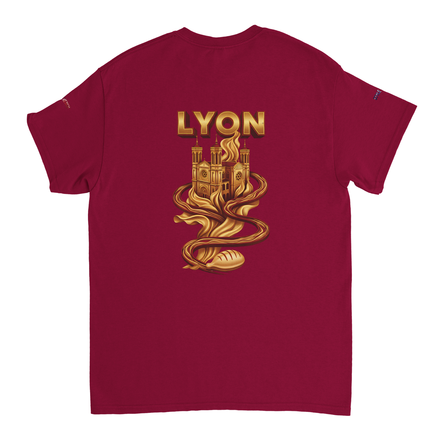 Unisex-T-Shirt Lyon Stadt Frankreich dick Rundhals | Gildan® 5000