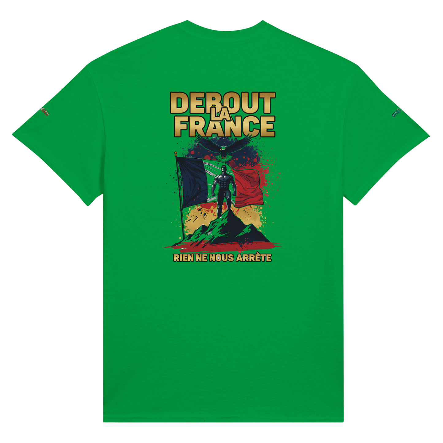 T-Shirt "Debout la France" | Rundhalsausschnitt aus ultra Baumwolle | Gildan 2000
