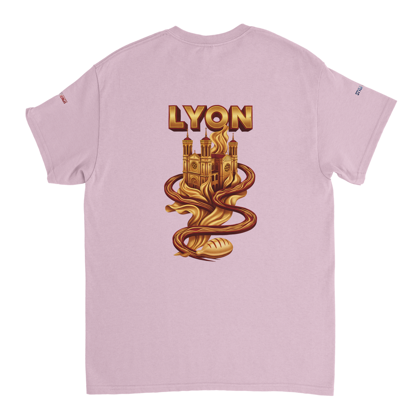 Unisex-T-Shirt Lyon Stadt Frankreich dick Rundhals | Gildan® 5000