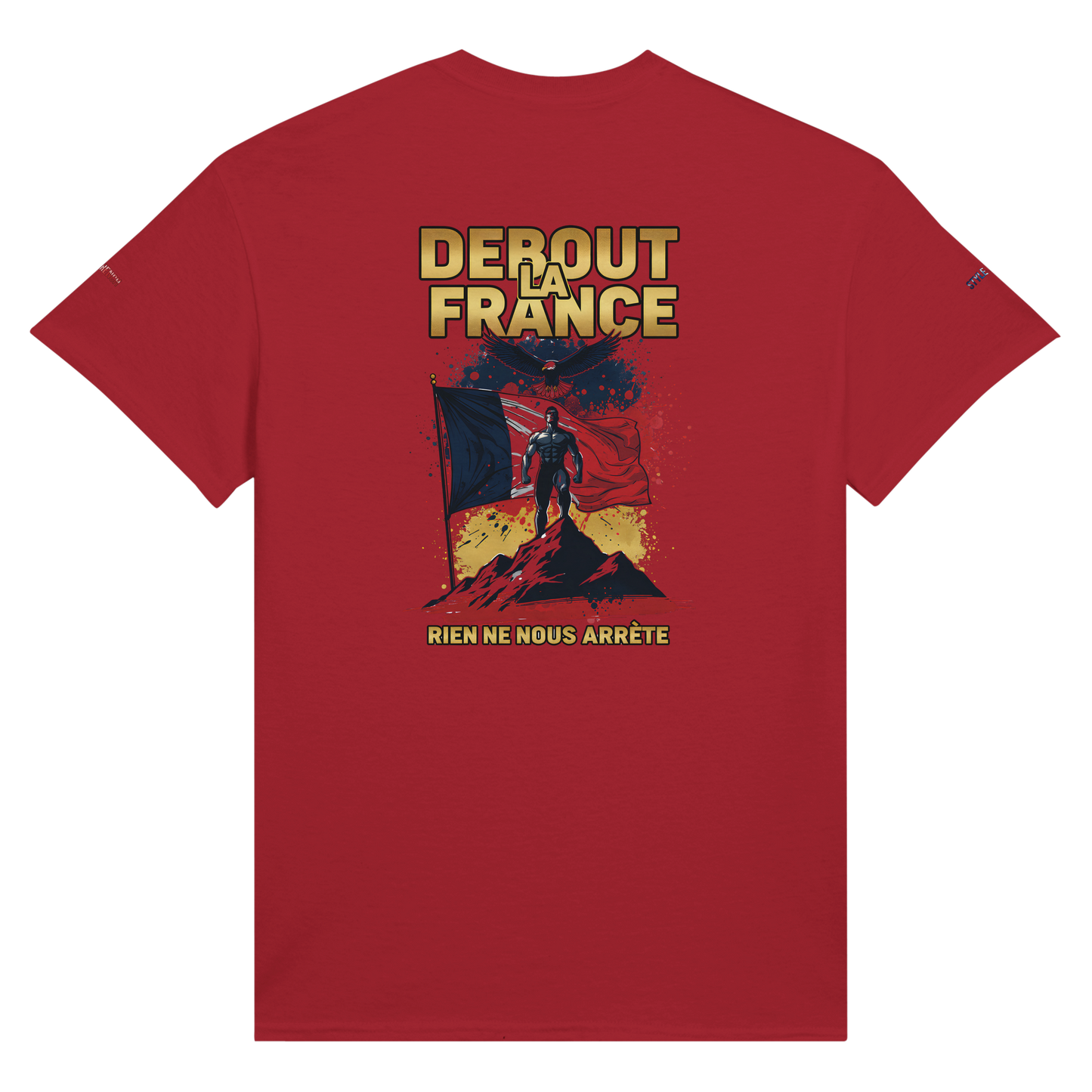 T-Shirt "Debout la France" | Rundhalsausschnitt aus ultra Baumwolle | Gildan 2000