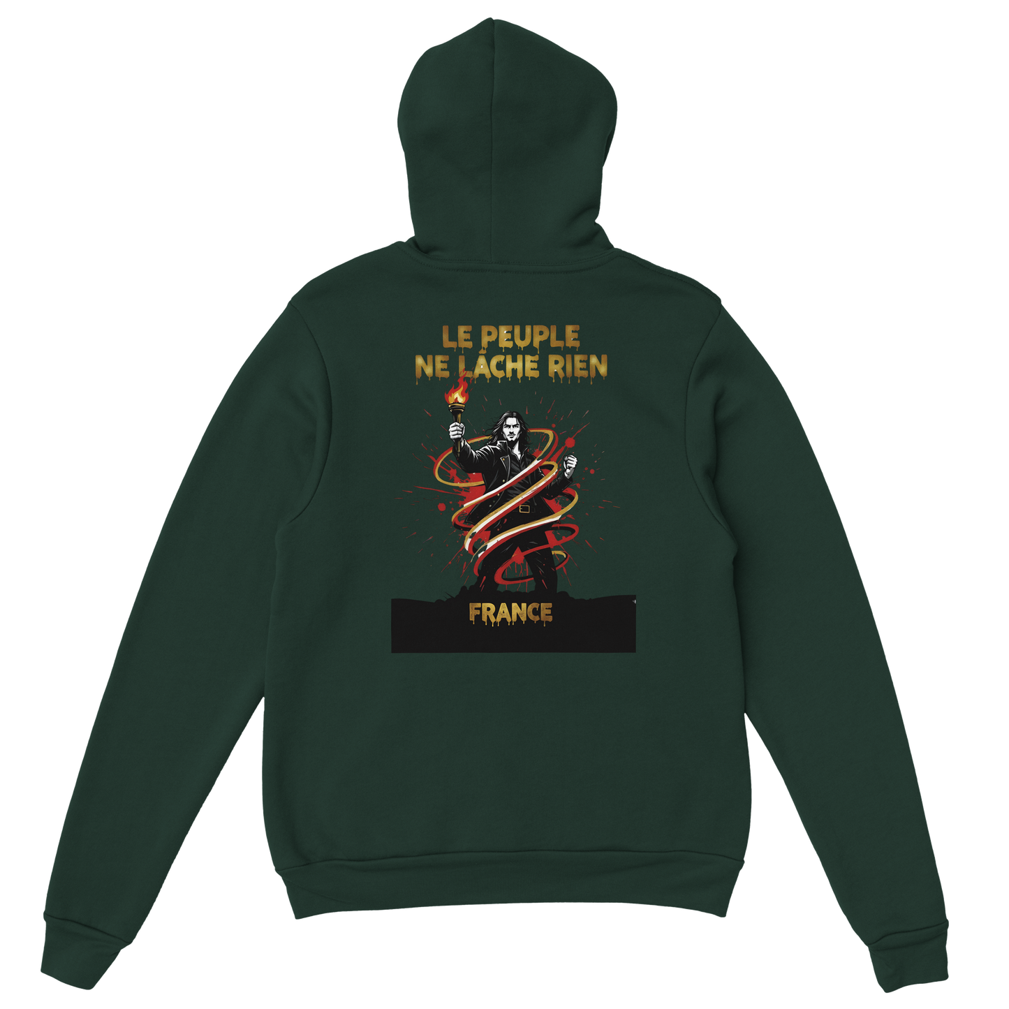 "The people don't give up" hoodie - classic French style for men | Gildan® 18500