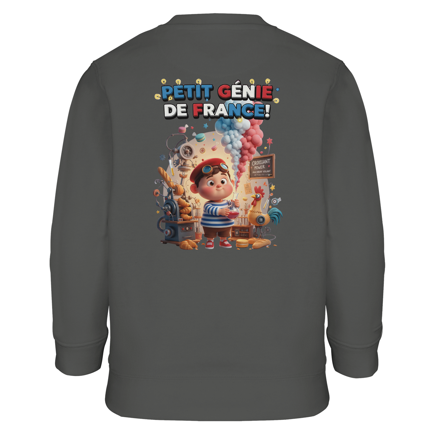 Jungen-Sweatshirt "petit génie Français" aus Recyclingmischung | SOL'S Columbia Kids 04239