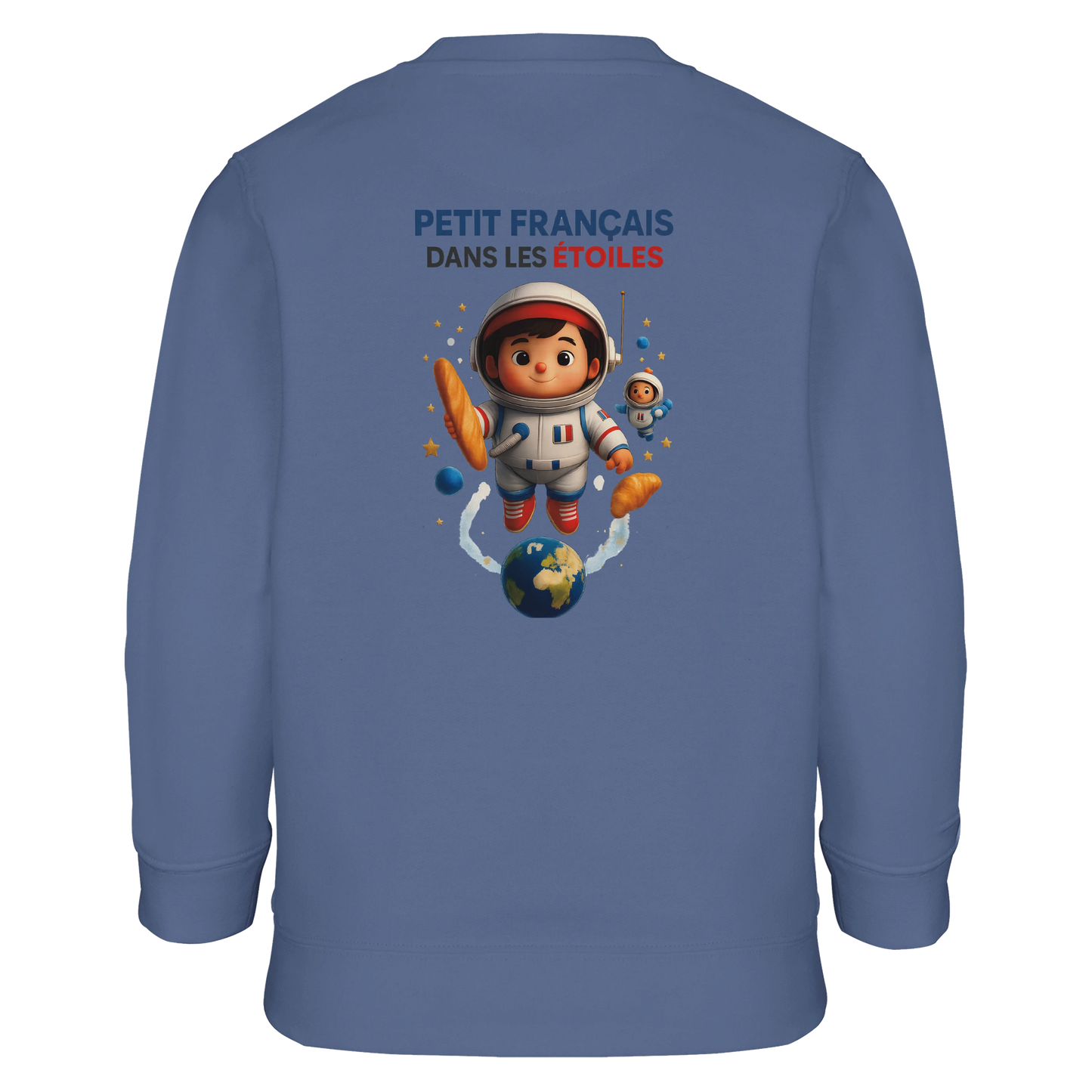 Jungen-Sweatshirt kleiner Franzose in den Sternen | SOL'S Columbia Kids 04239 recycelte Mischung