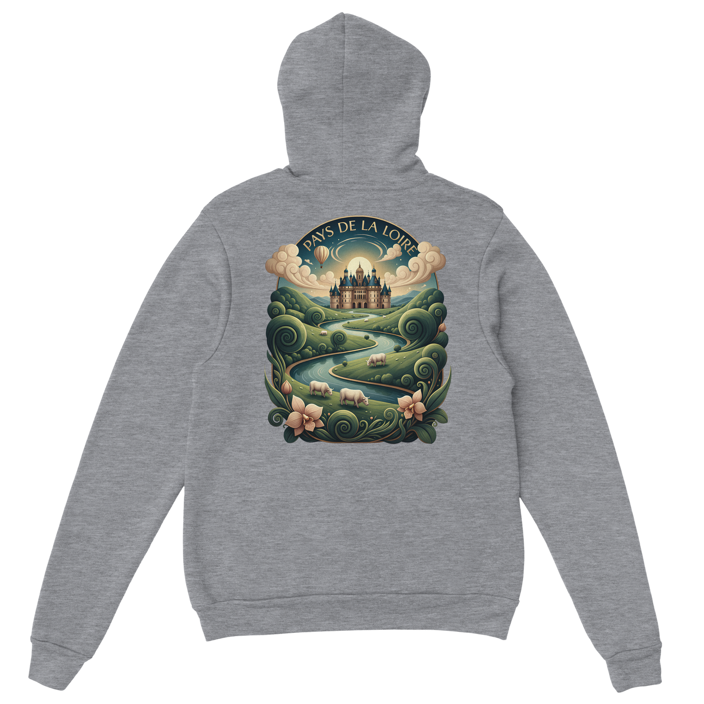 Klassischer Unisex-Kapuzenpullover Pays de la Loire | Gildan® 18500