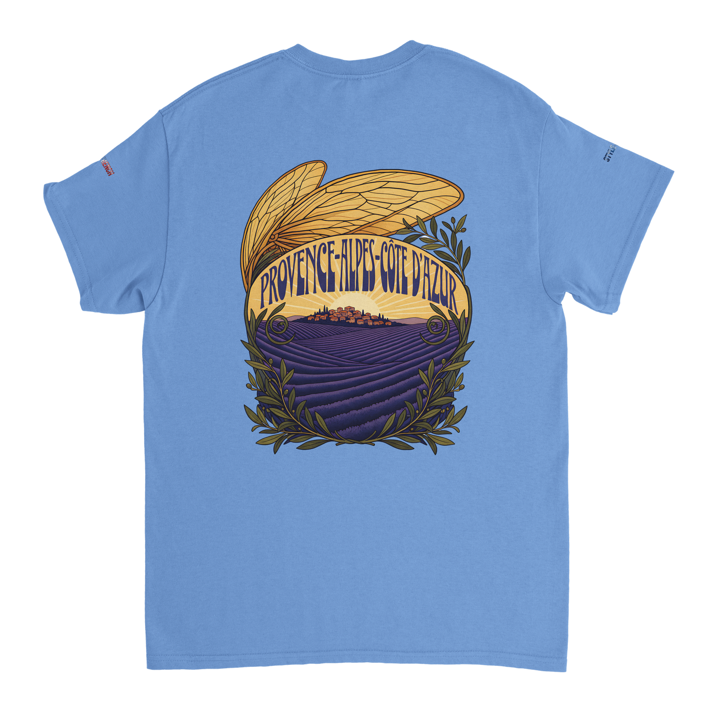 Unisex T-Shirt Provence-Alpes-Côte d'Azur, schwerer Rundhalsausschnitt | Gildan® 5000