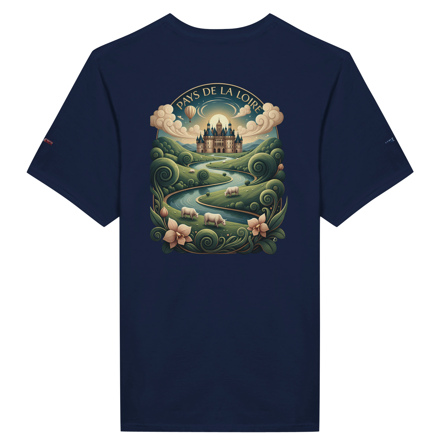 Unisex T-Shirt Pays de la Loire klassischer Rundhalsausschnitt | Gildan® 64000