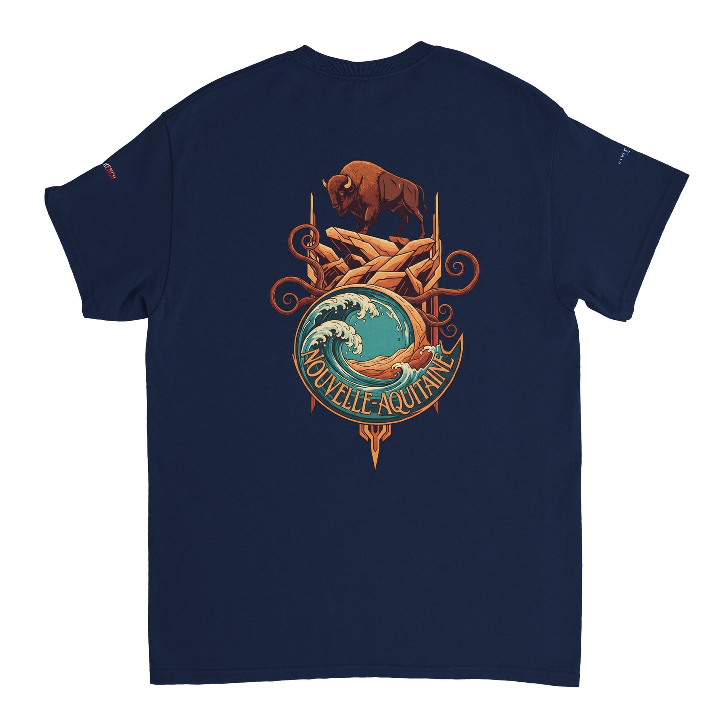 T-Shirt Neu-Aquitanien, dick, Rundhalsausschnitt | Gildan® 5000