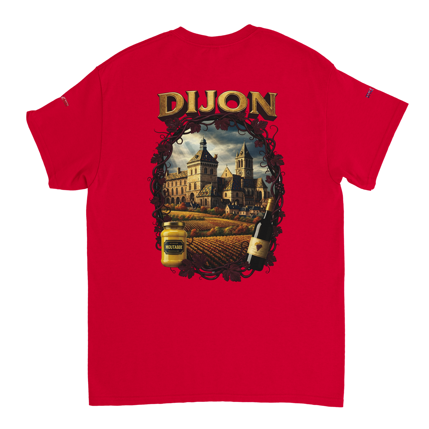 Unisex T-Shirt Dijon Stadt Frankreich dick Rundhals | Gildan® 5000