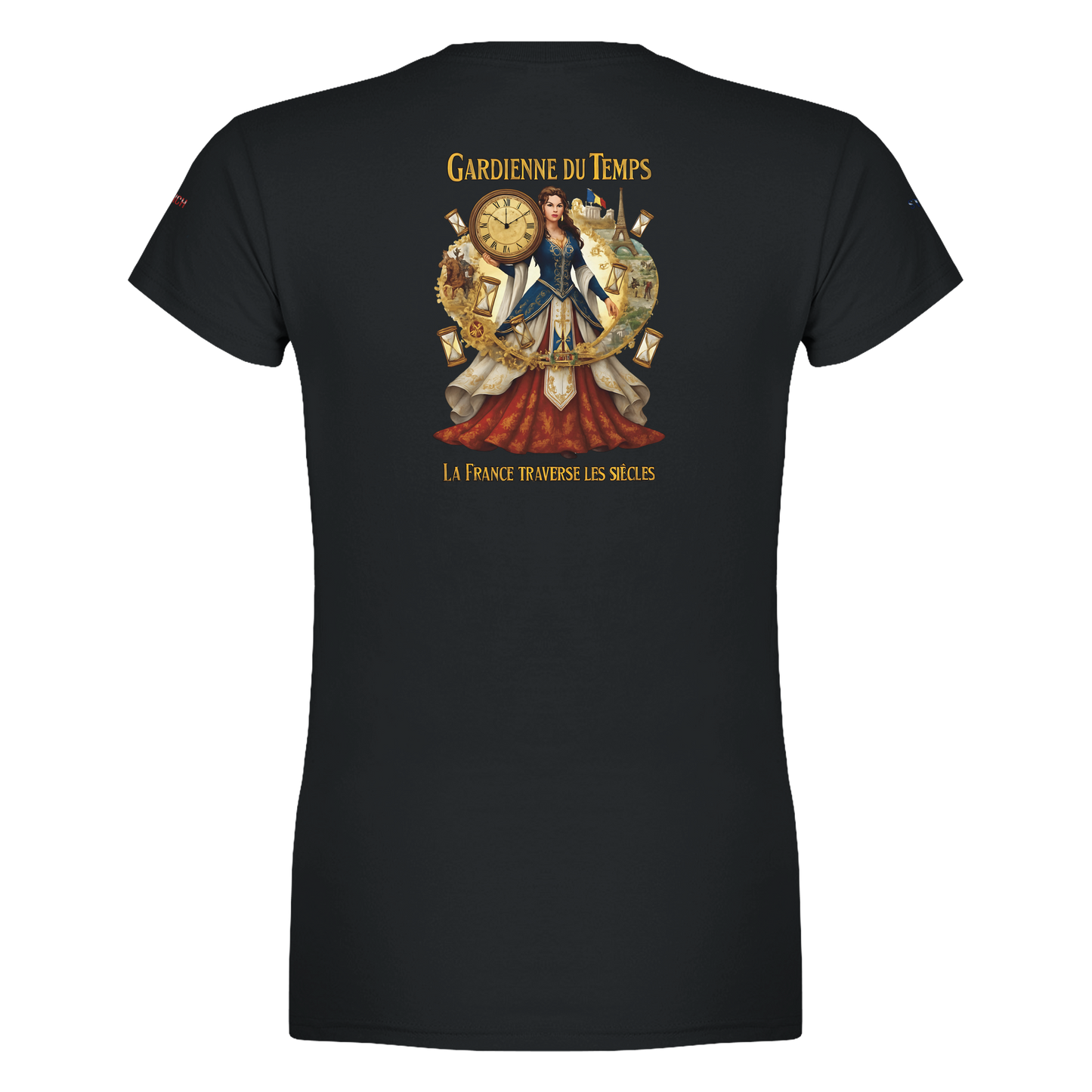 T-Shirt Femme Gardienne du Temps – Coton Premium Coupe Semi-Ajustée
