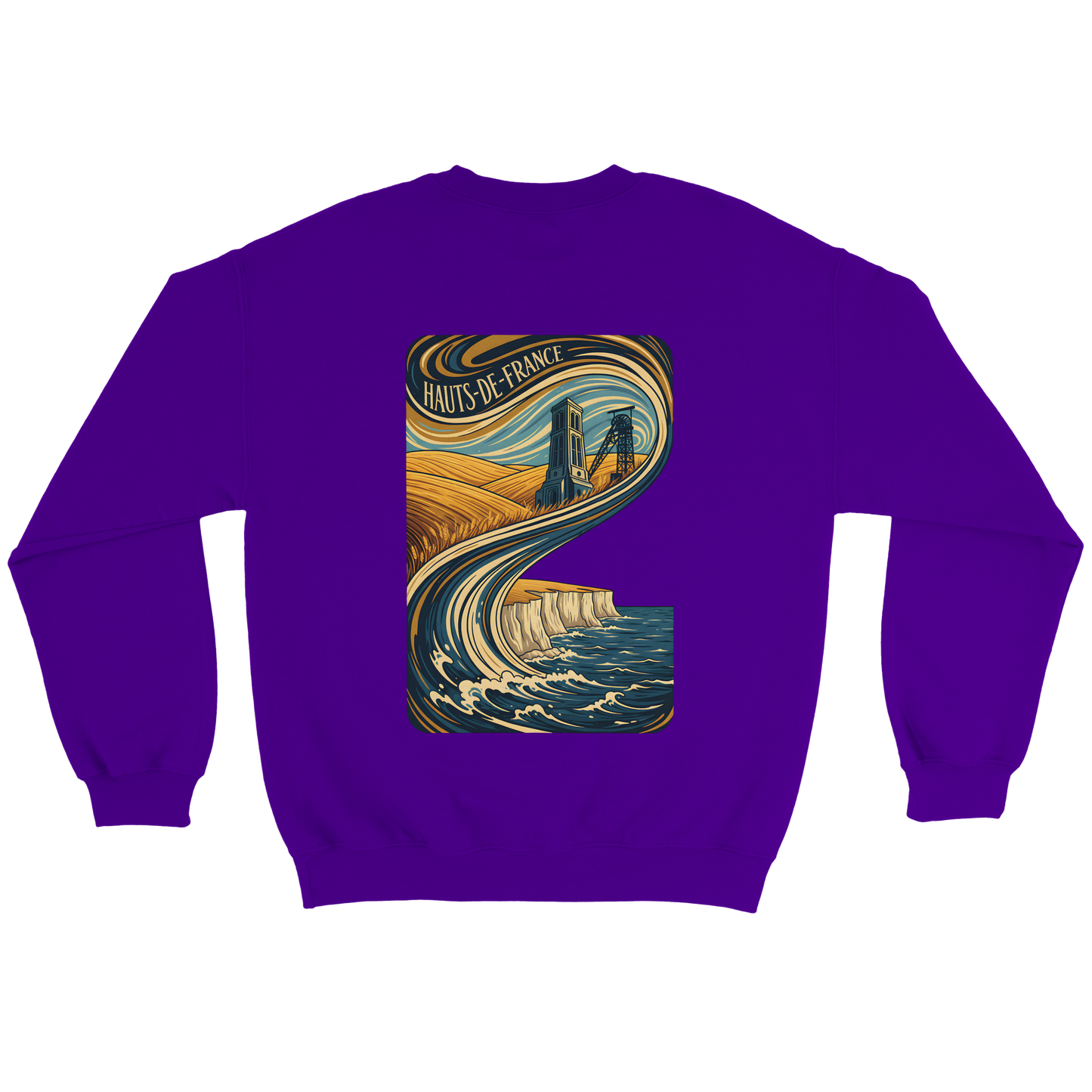 Unisex Nord-Pas-de-Calais classic crewneck sweatshirt | Gildan® 18000
