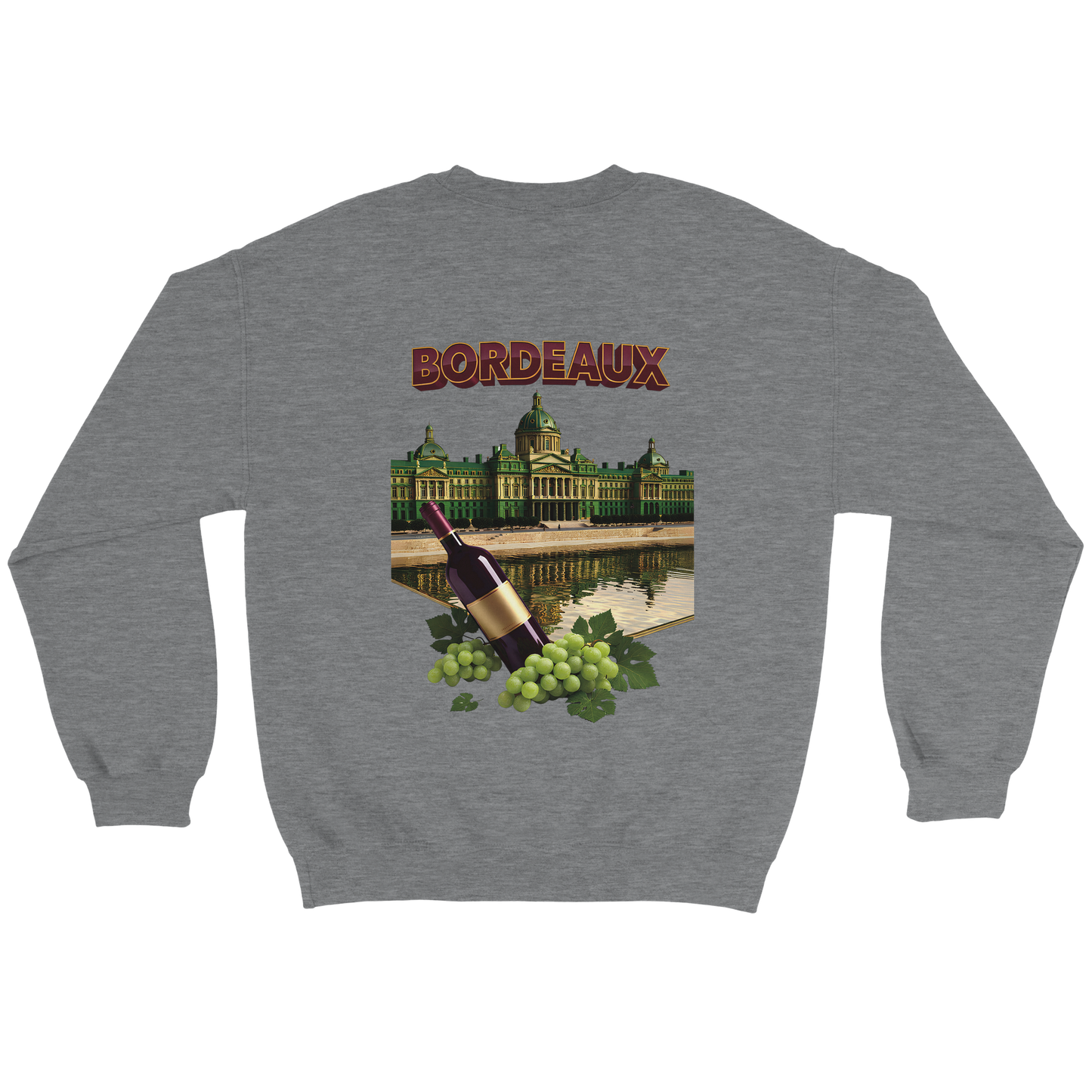 Unisex city burgundy classic crewneck sweatshirt | Gildan® 18000