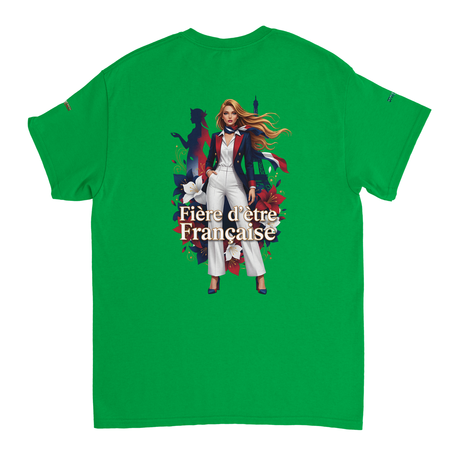 T-shirt Femme Fière d'être Française - Coton Premium
