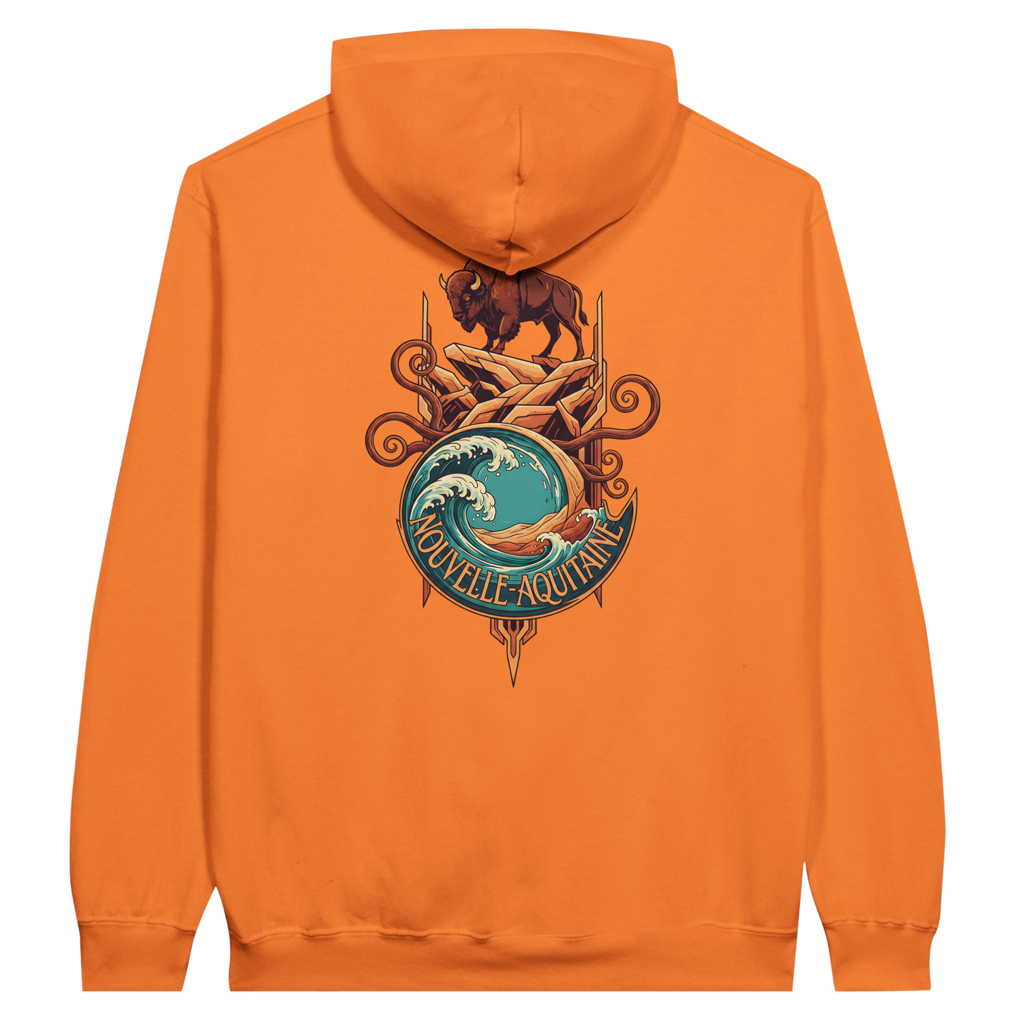 Gildan SF500 Adult New Aquitaine Medium Fleece Hoodie