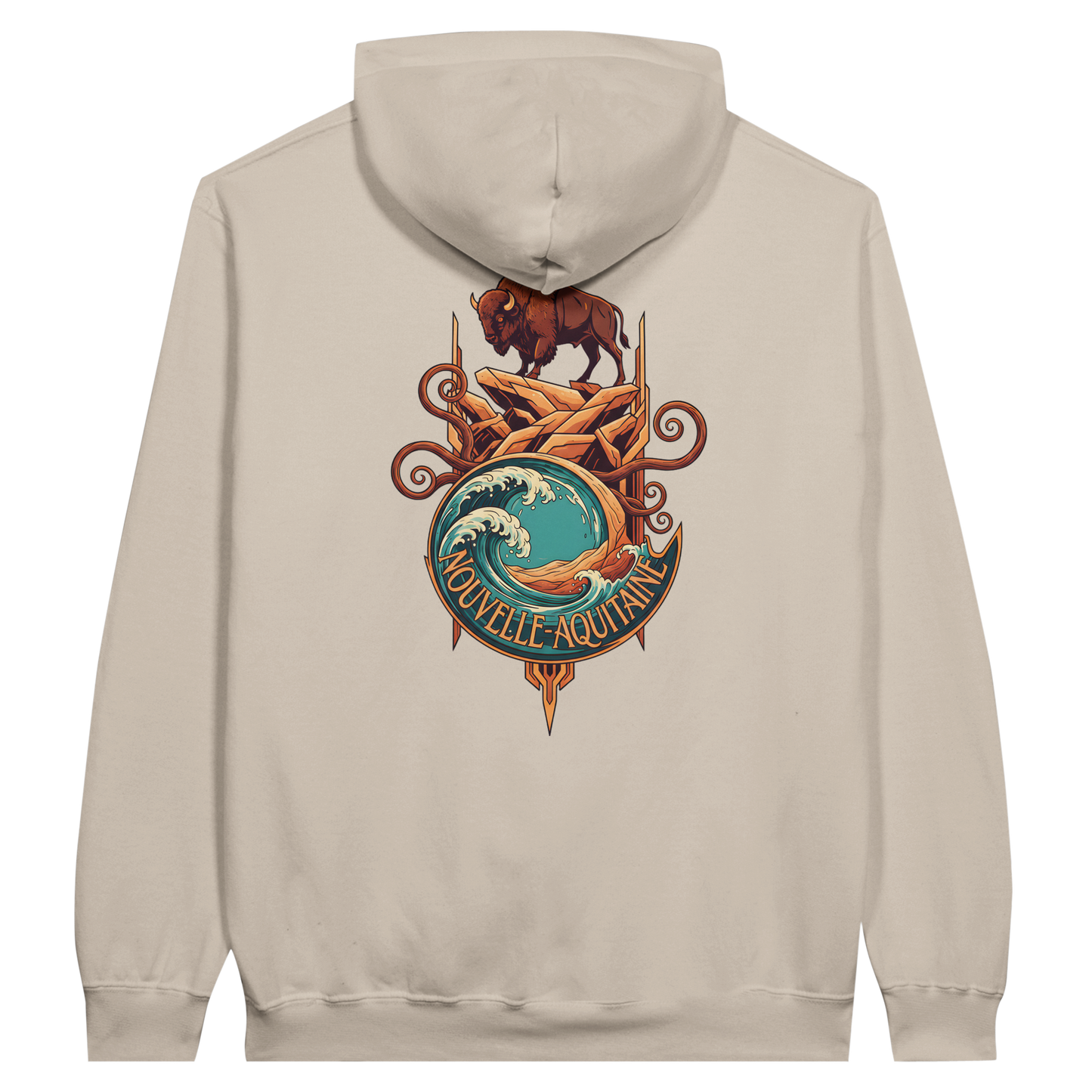 Gildan SF500 Adult New Aquitaine Medium Fleece Hoodie