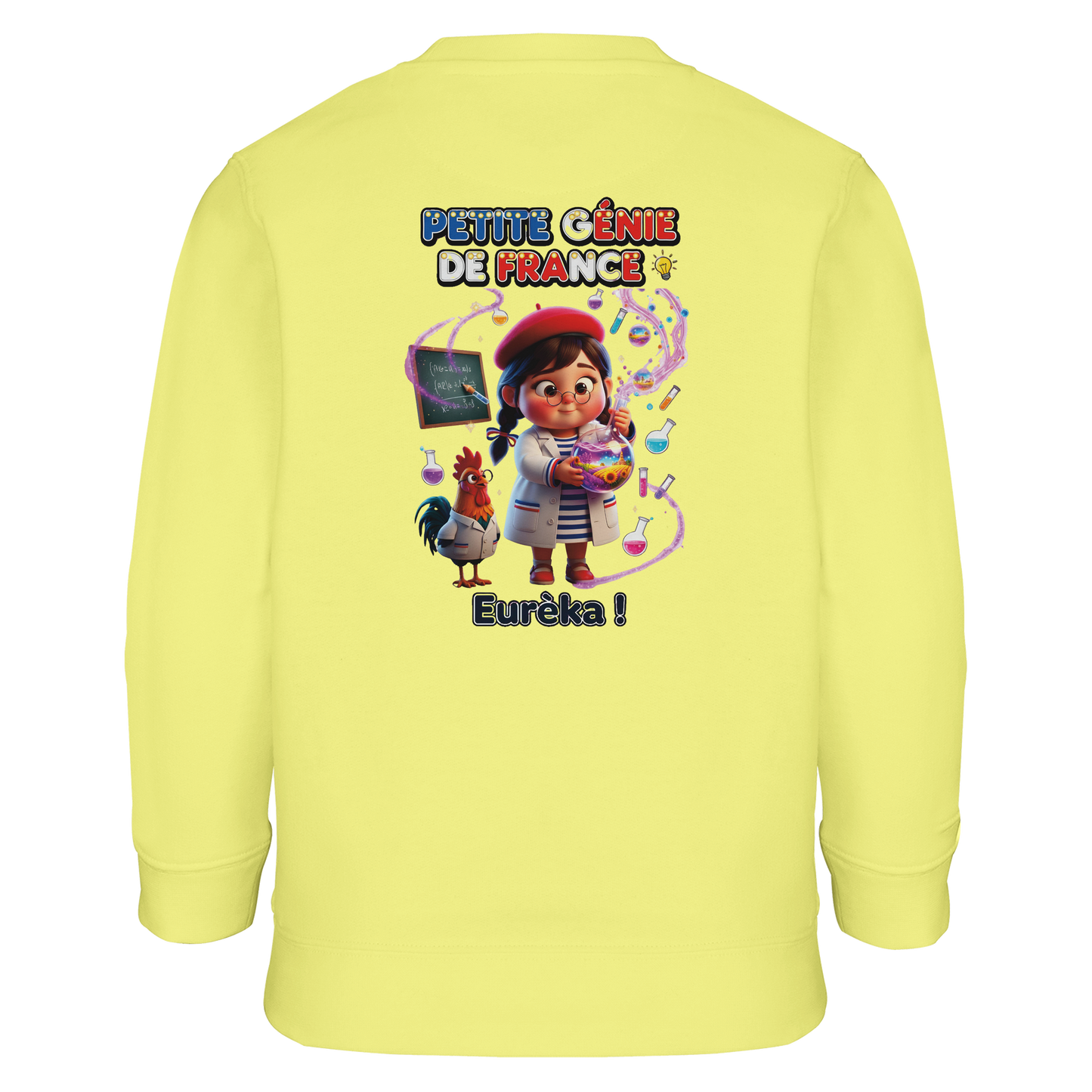 Girl's "Little Genius of France" Recycled Blend Sweatshirt | SOL'S Columbia Kids 04239