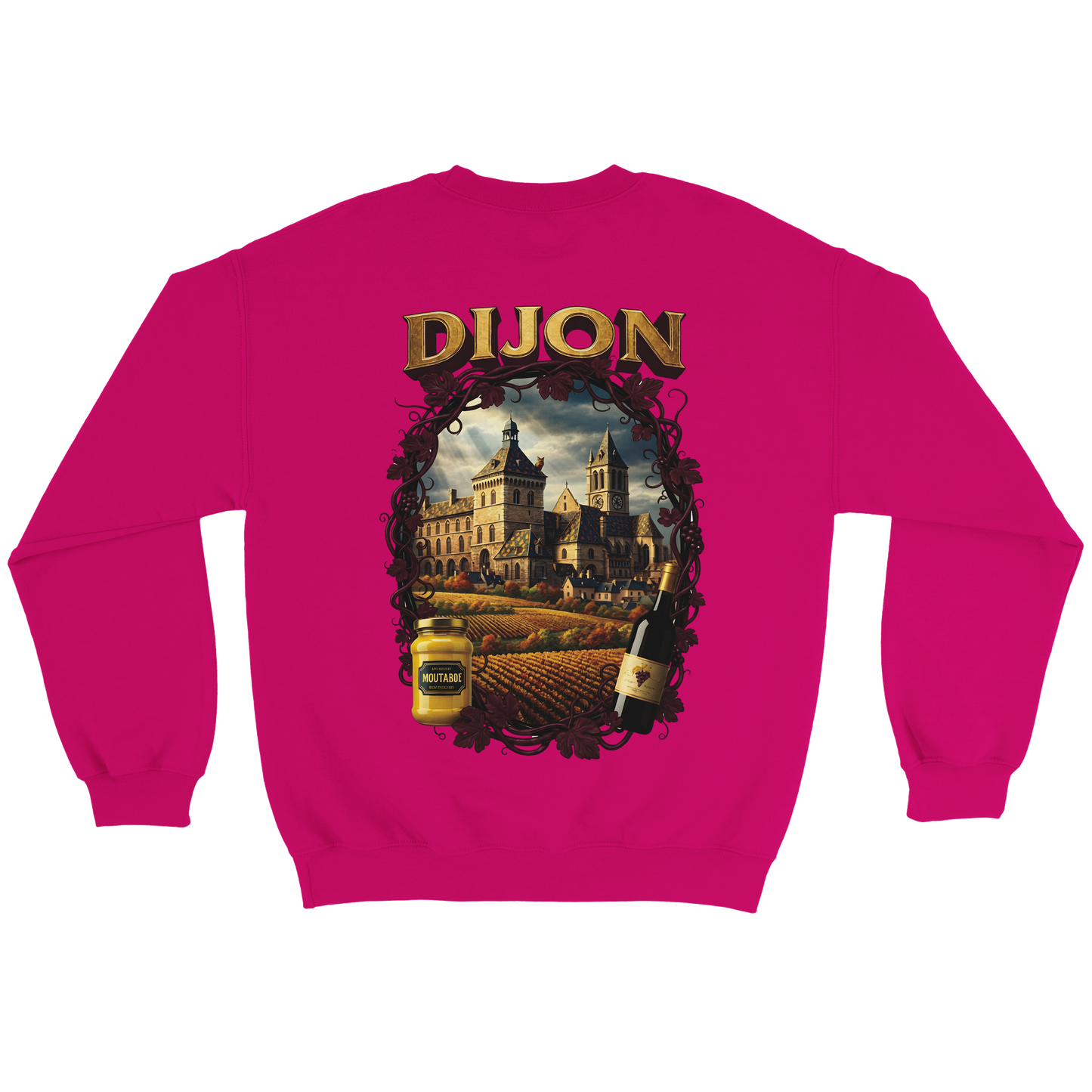 Unisex-Sweatshirt Dijon, Frankreich klassisch Rundhals | Gildan® 18000