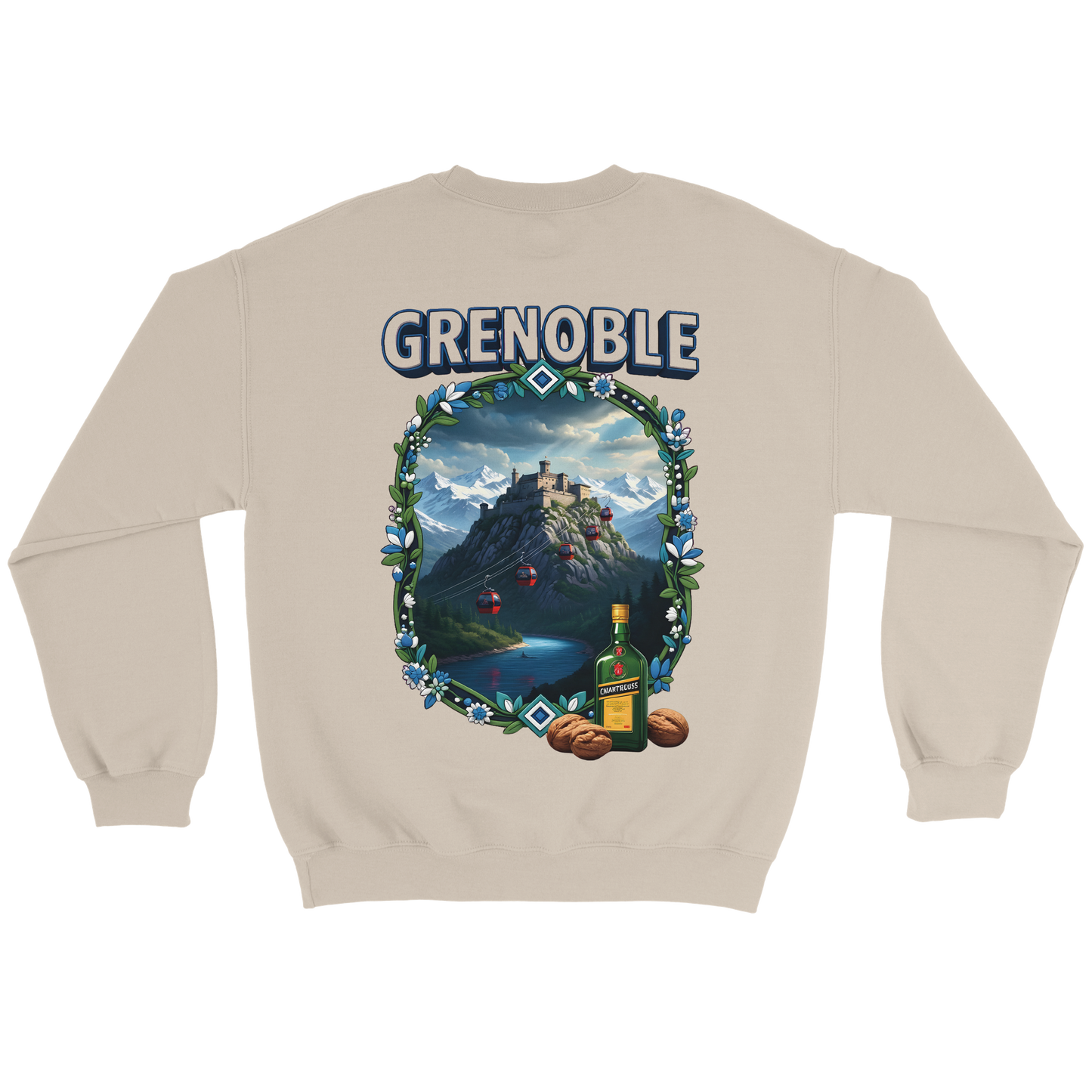 Grenoble city of France classic unisex crewneck sweatshirt | Gildan® 18000