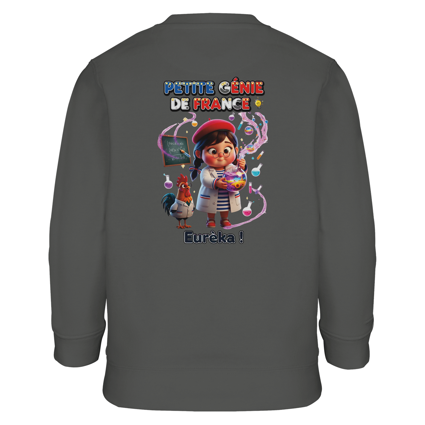 Girl's "Little Genius of France" Recycled Blend Sweatshirt | SOL'S Columbia Kids 04239