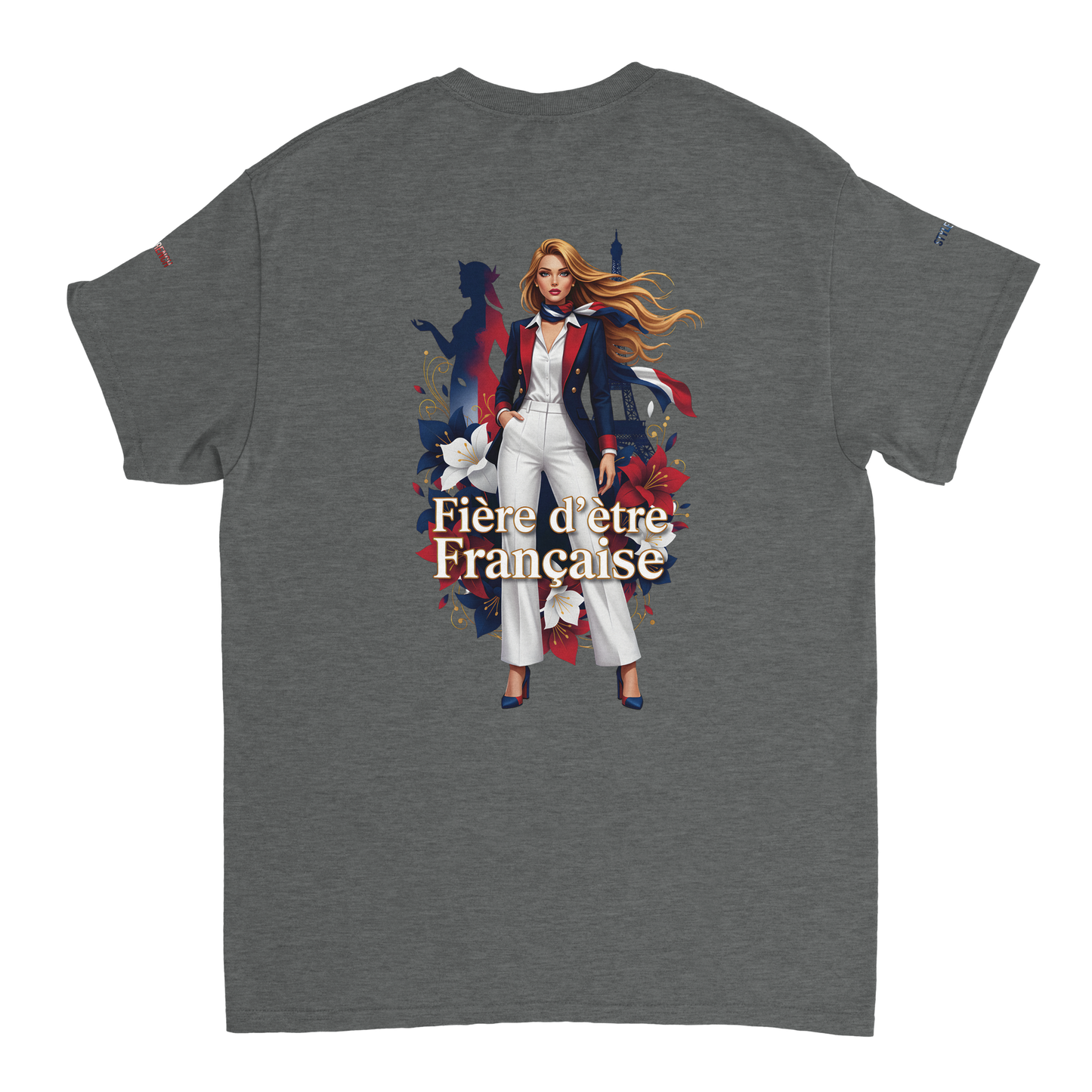 T-shirt Femme Fière d'être Française - Coton Premium