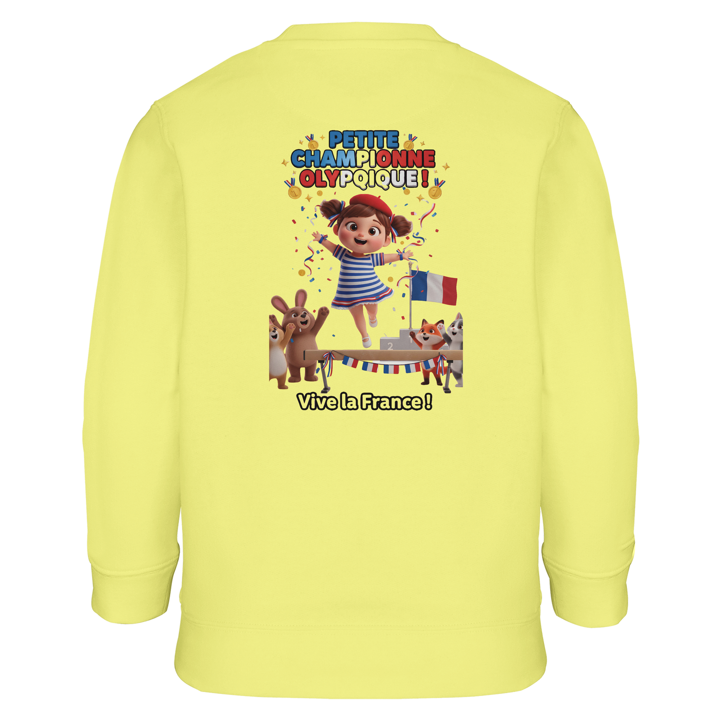 Girl's Little Olympic Champion Recycled Blend Sweatshirt | SOL'S Columbia Kids 04239
